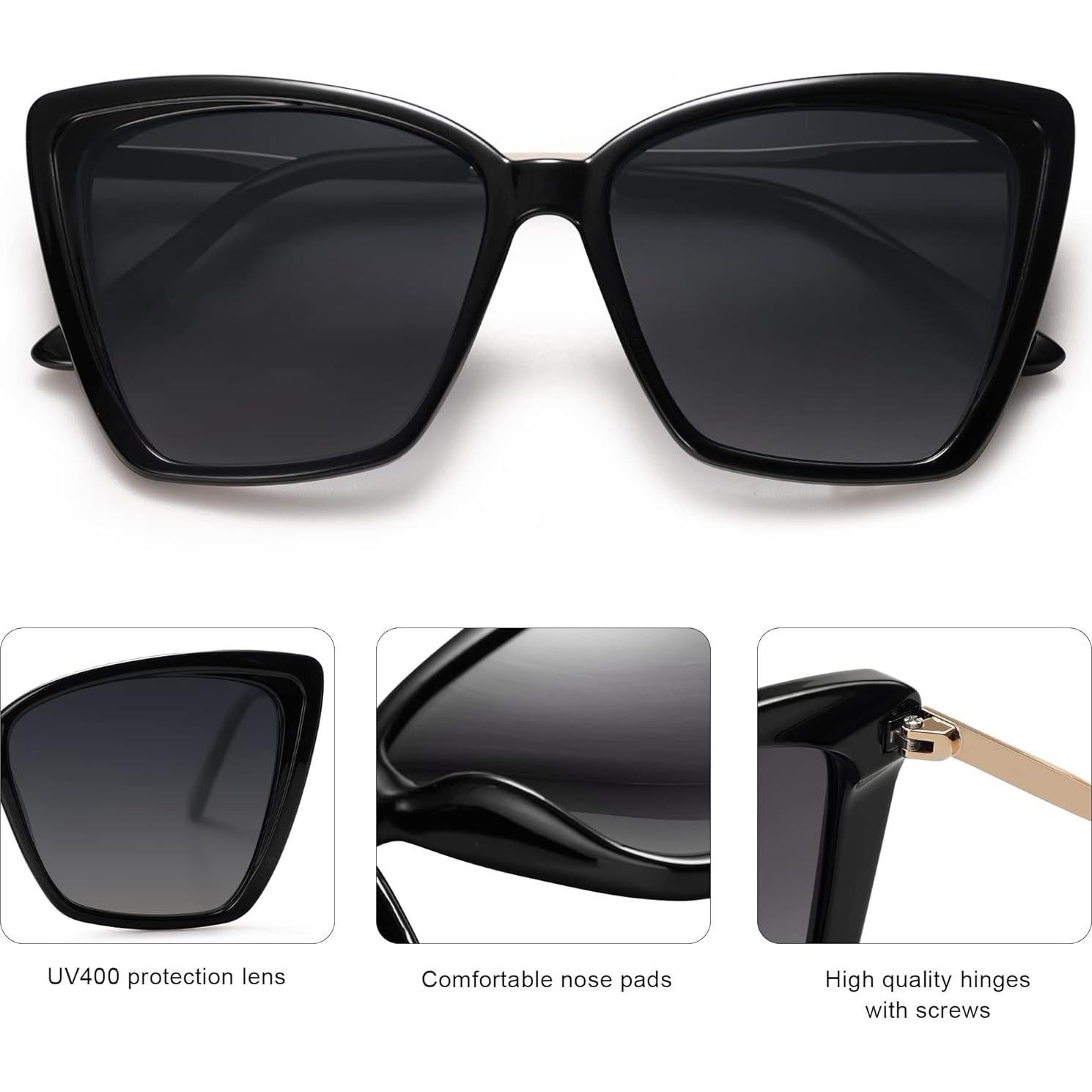 Gafas de sol polarizadas SOJOS SJ2206 estilo gato UV400