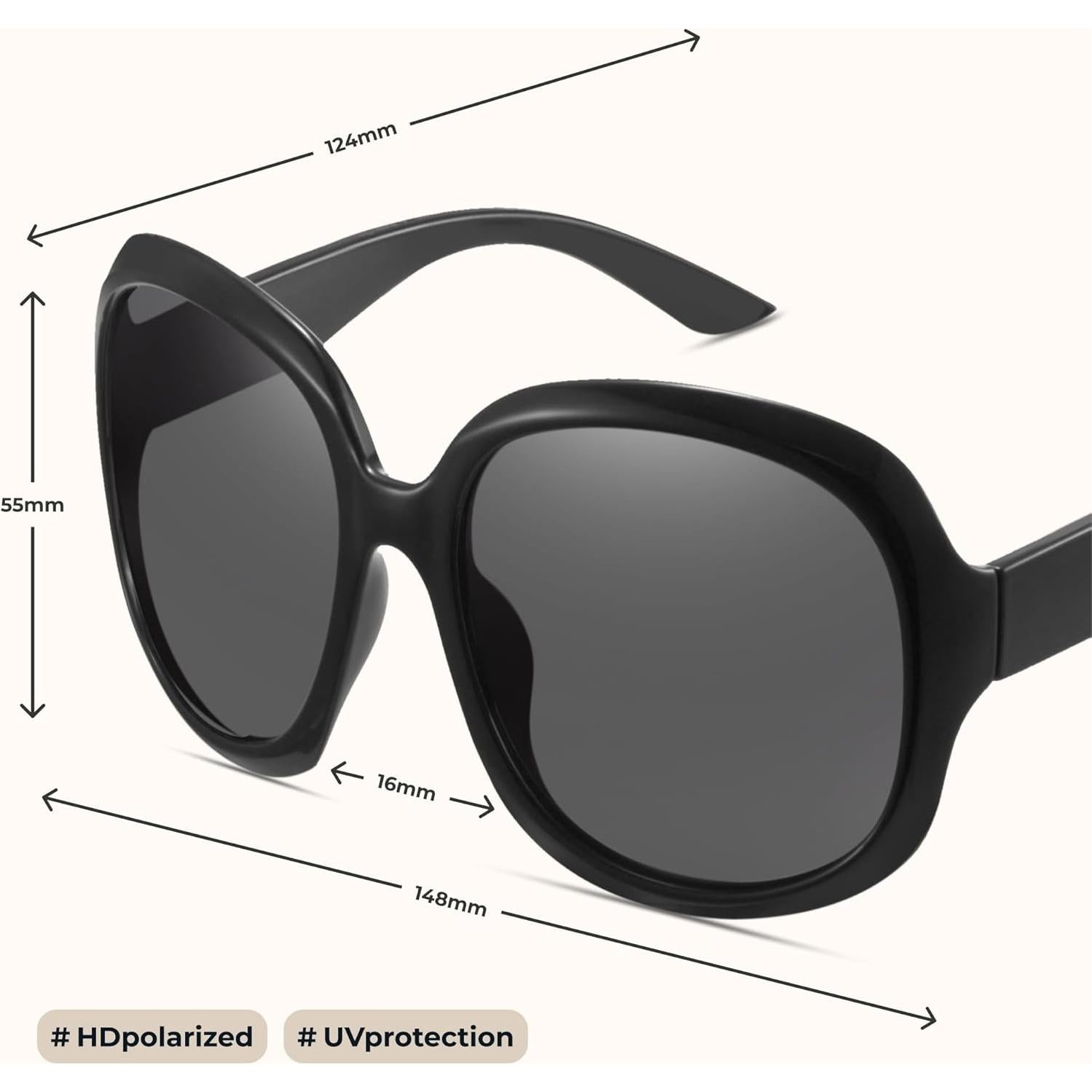 Gafas de Sol Polarizadas Miyya Bug Eye Oversized UV400
