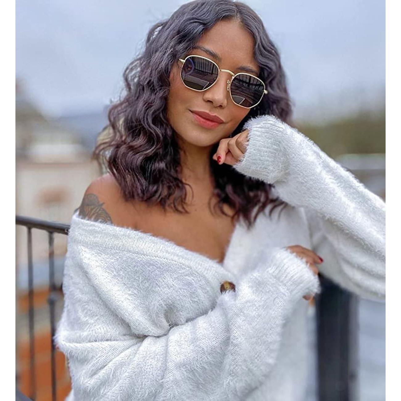 Gafas de sol polarizadas HJSTES hexagonales UV400