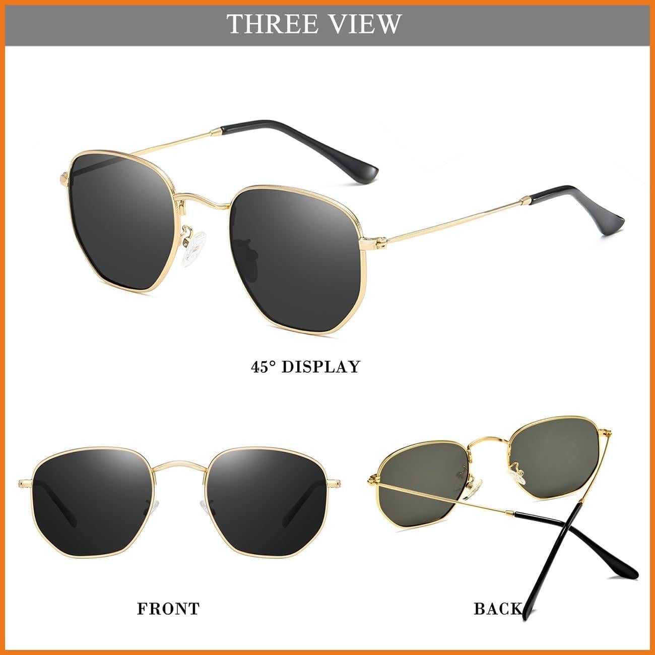 Gafas de sol polarizadas HJSTES hexagonales UV400