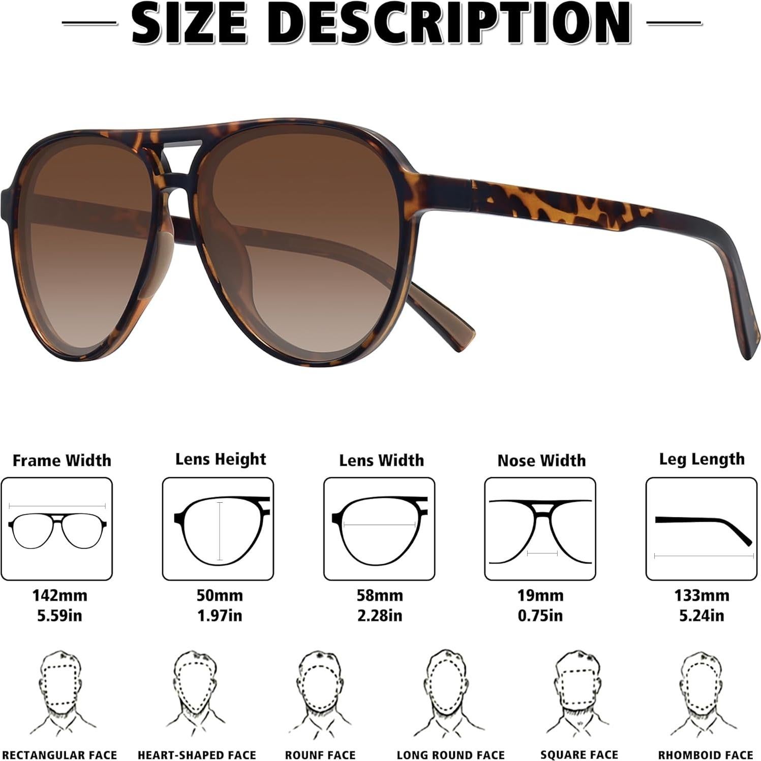 Gafas de sol aviador STORYCOAST polarizadas 3pack unisex