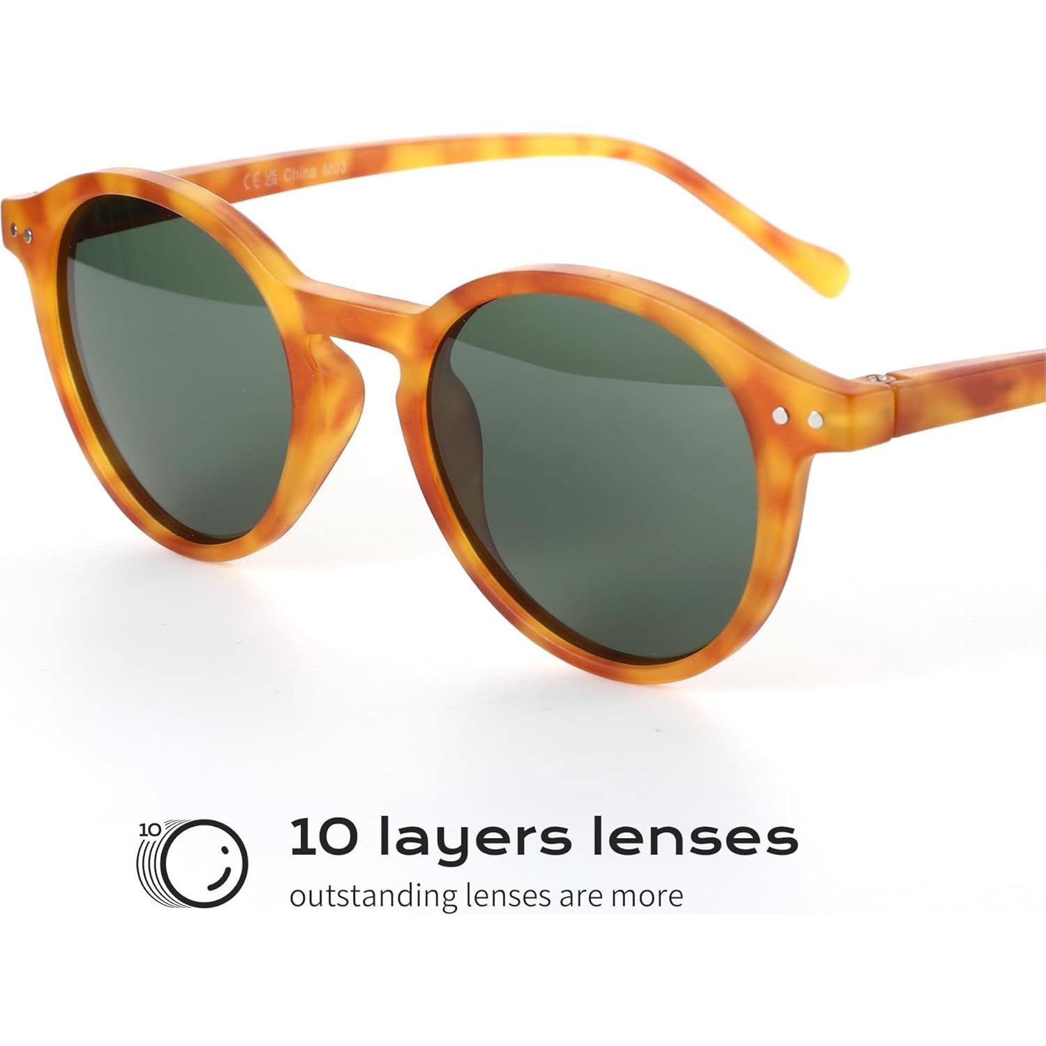 Gafas de sol polarizadas ZENOTTIC retro 48mm UV400