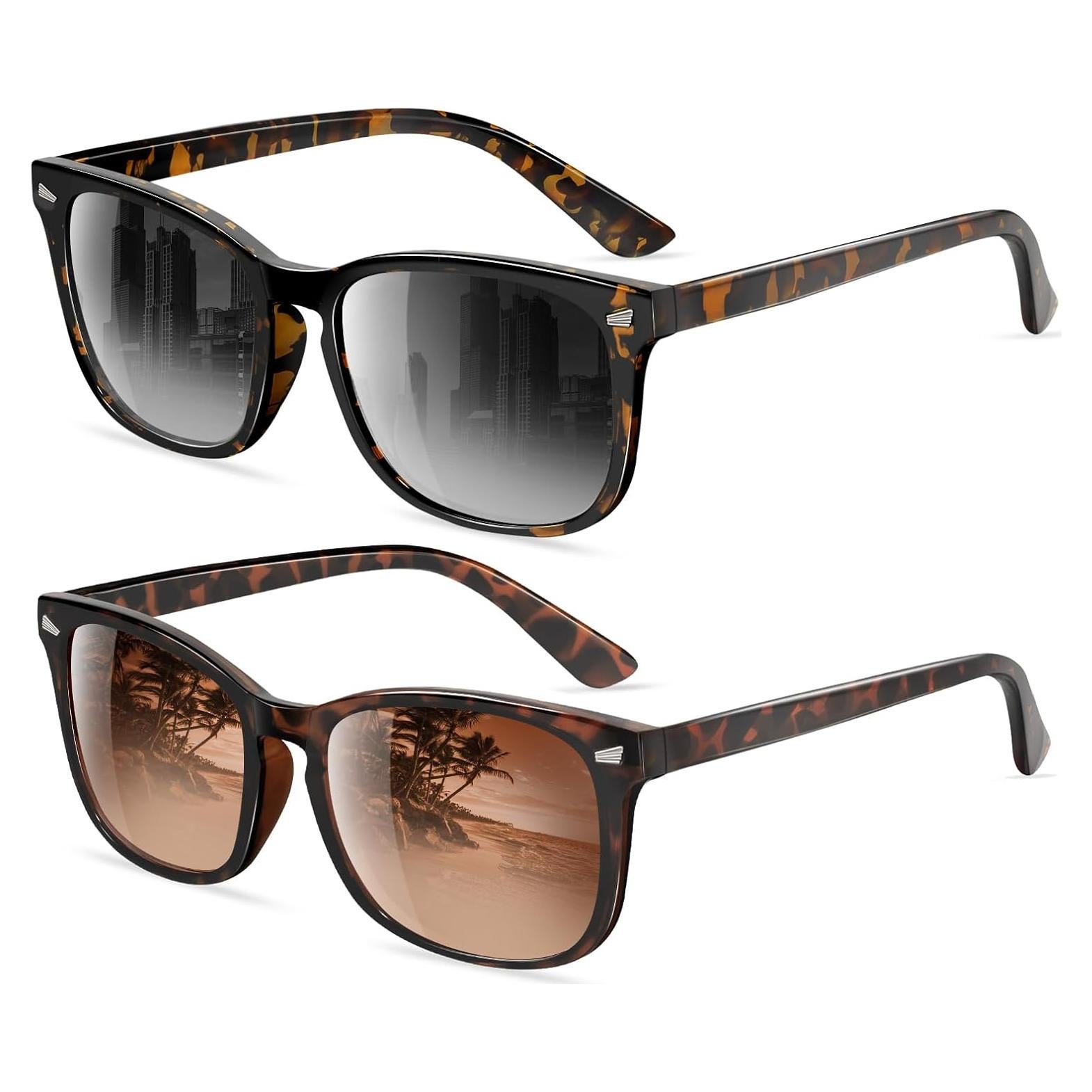 Gafas de sol polarizadas FEIDUSUN unisex con protección UV