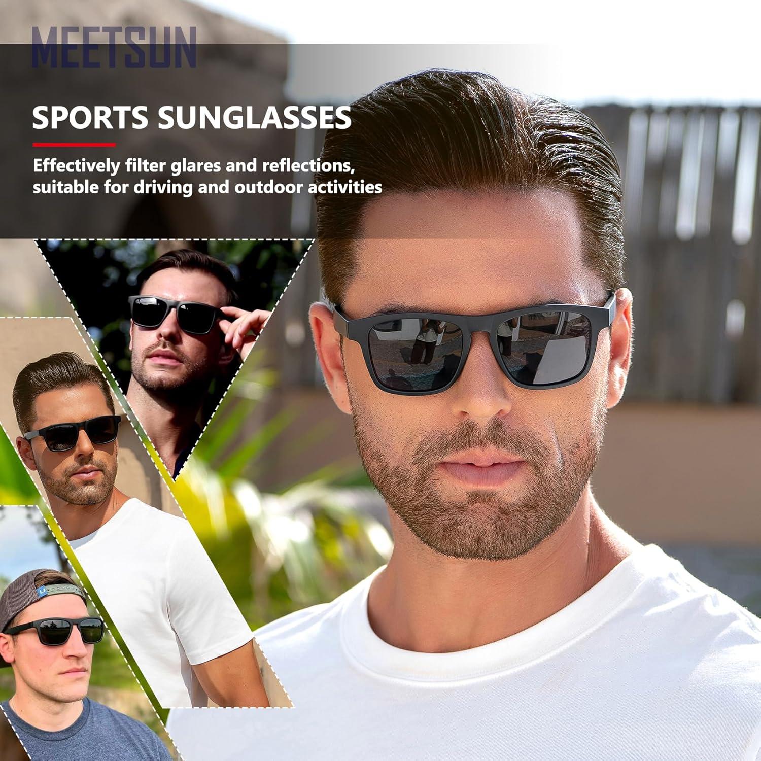 Gafas de sol polarizadas MEETSUN UV400 paquete de 3