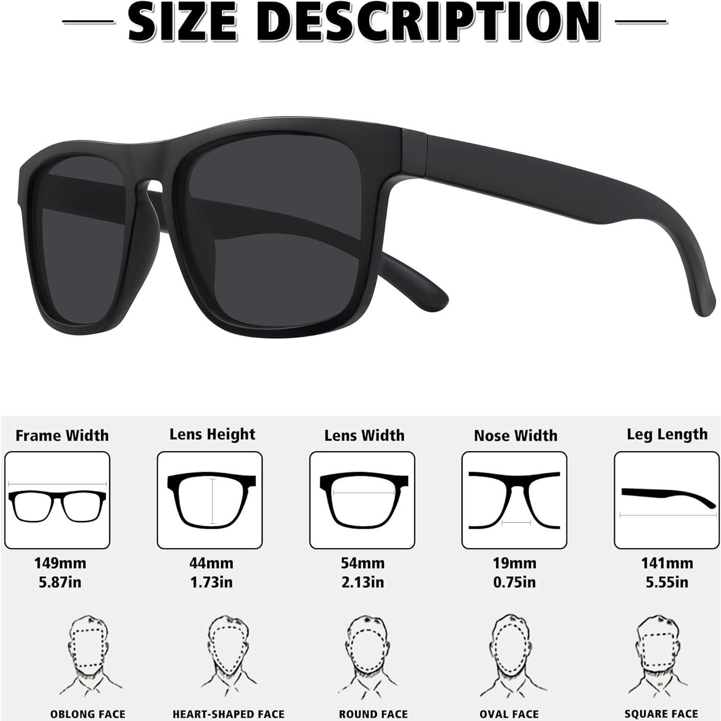 Gafas de sol polarizadas MEETSUN UV400 paquete de 3