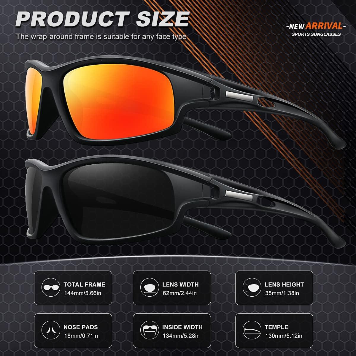 Gafas de Sol Polarizadas AWGSEE para Hombres 100% UV 2pack