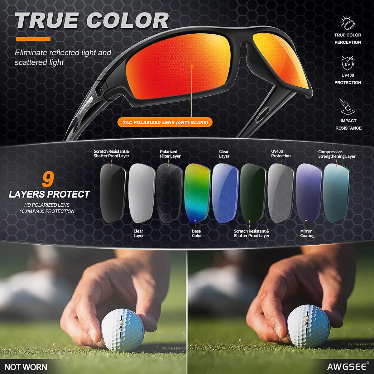 Gafas de Sol Polarizadas AWGSEE para Hombres 100% UV 2pack