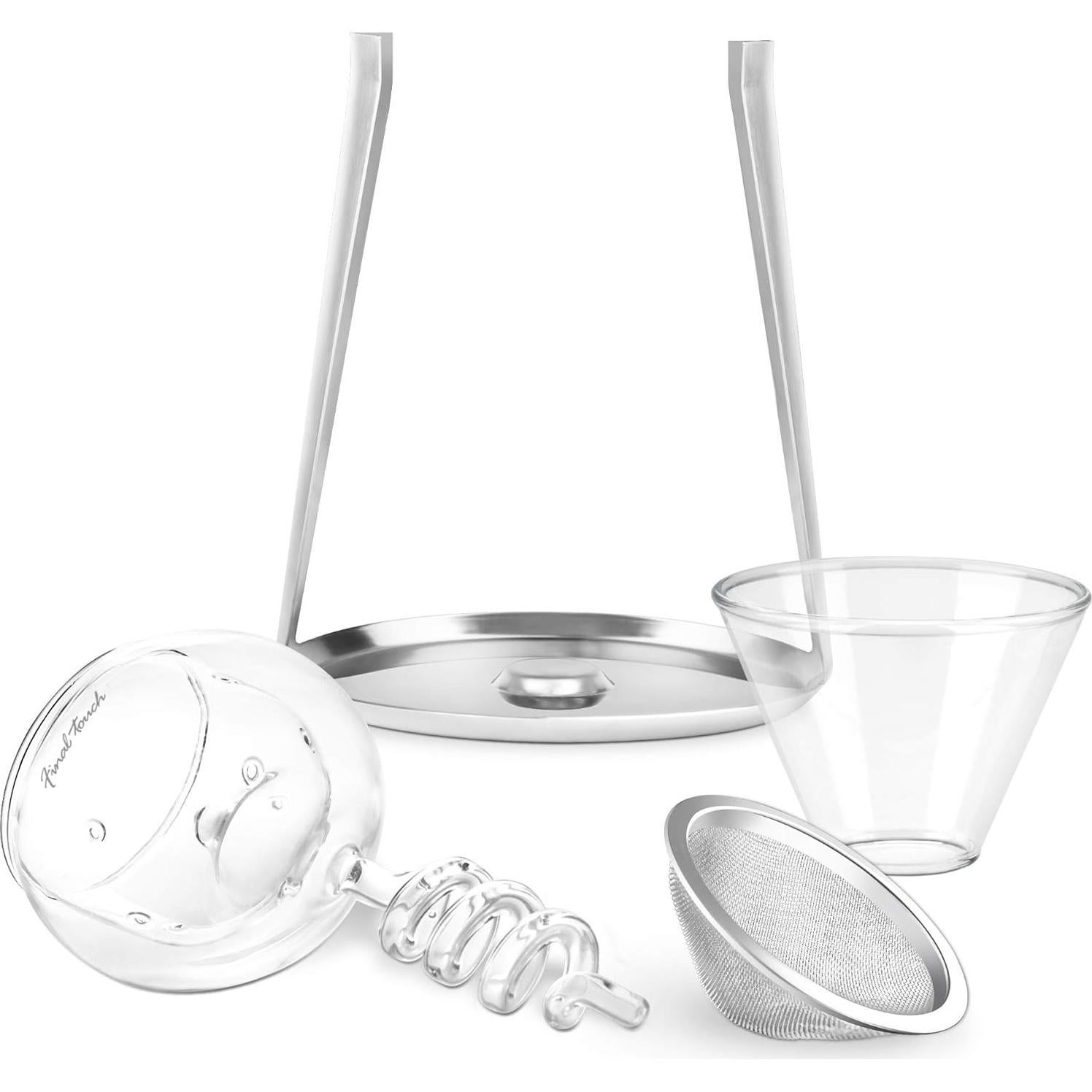 Decantador de vidrio Final Touch WDA918 con oxigenador 3 fases