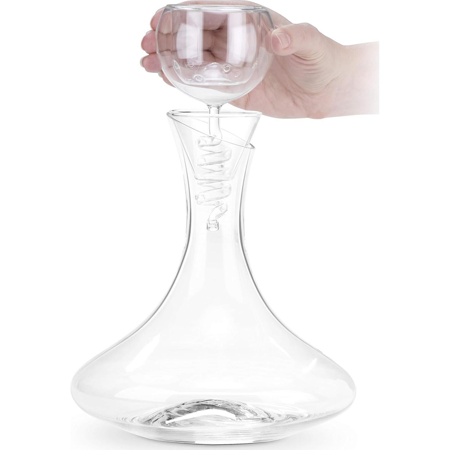 Decantador de vidrio Final Touch WDA918 con oxigenador 3 fases