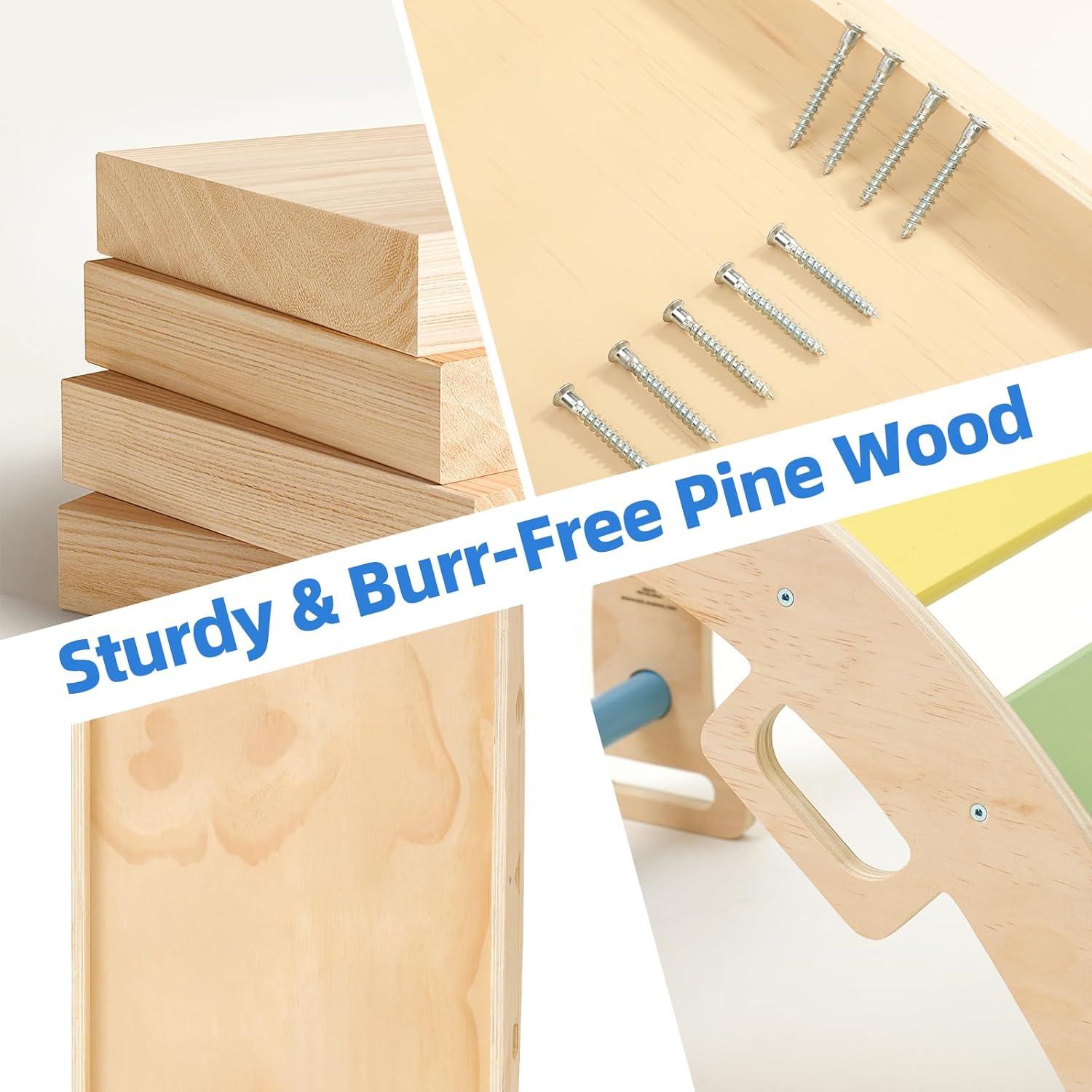 Juego de Triángulo Pikler Venseen 9-en-1 para Bebés