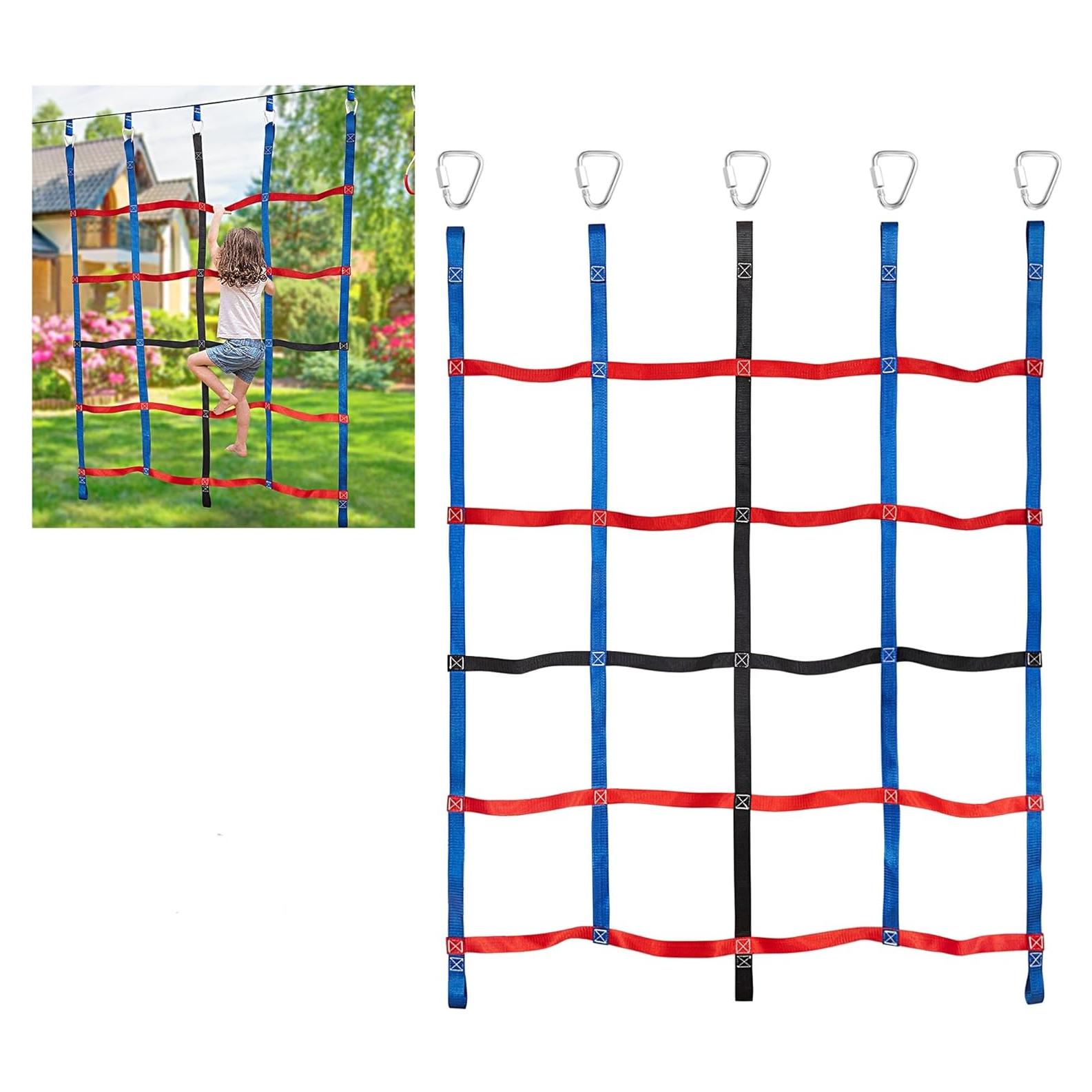 Red de Escalada para Niños MONT PLEASANT 148x185cm Azul