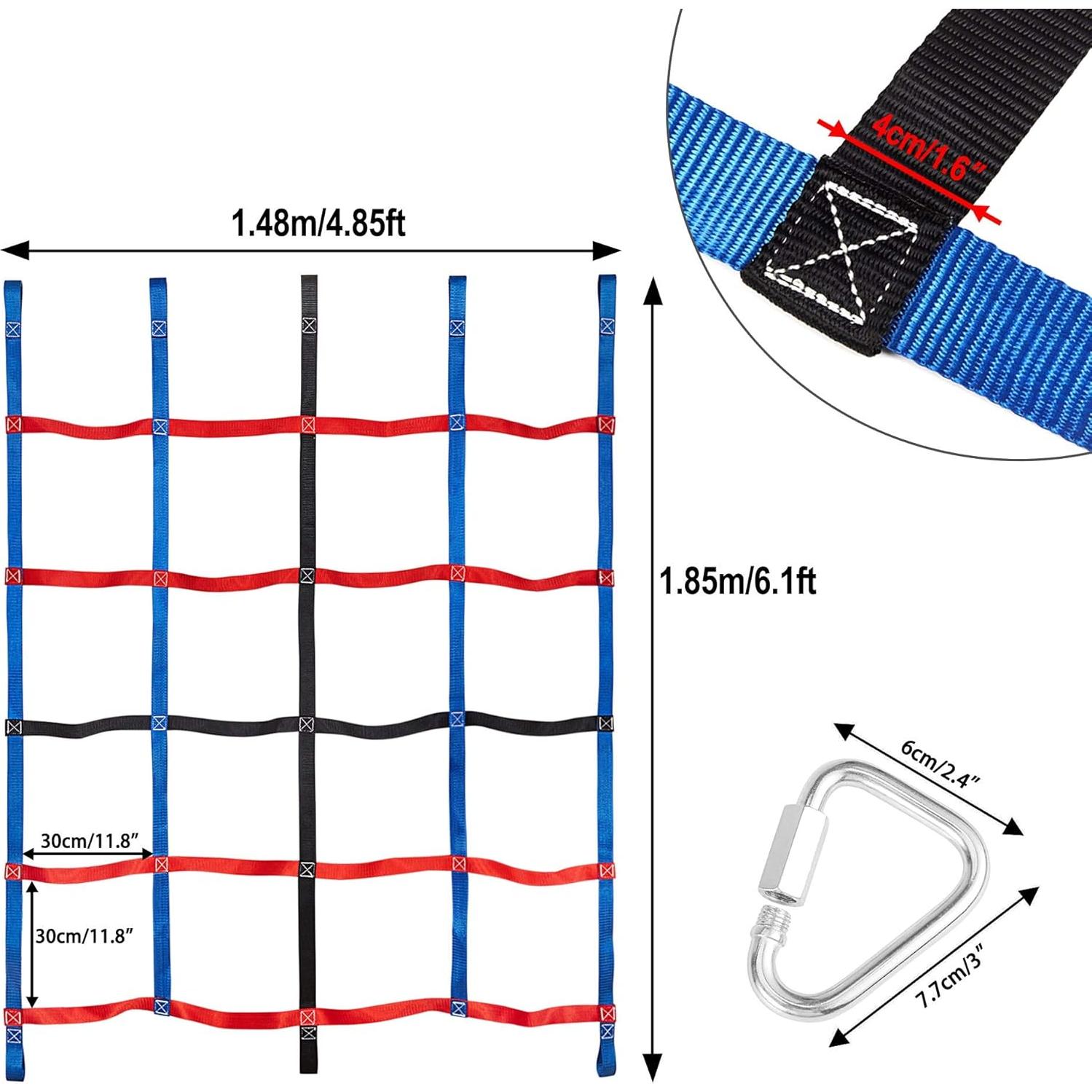 Red de Escalada para Niños MONT PLEASANT 148x185cm Azul