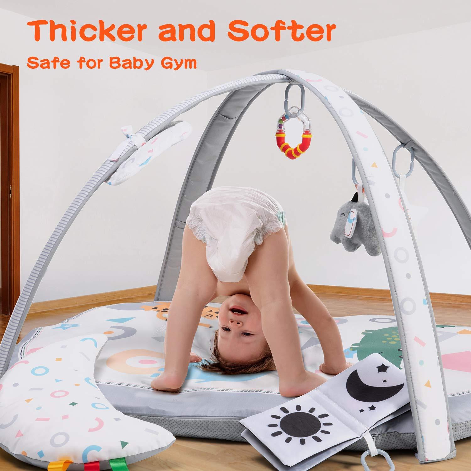 Alfombra de Juego para Bebés Lupantte 7 en 1 con Juguetes