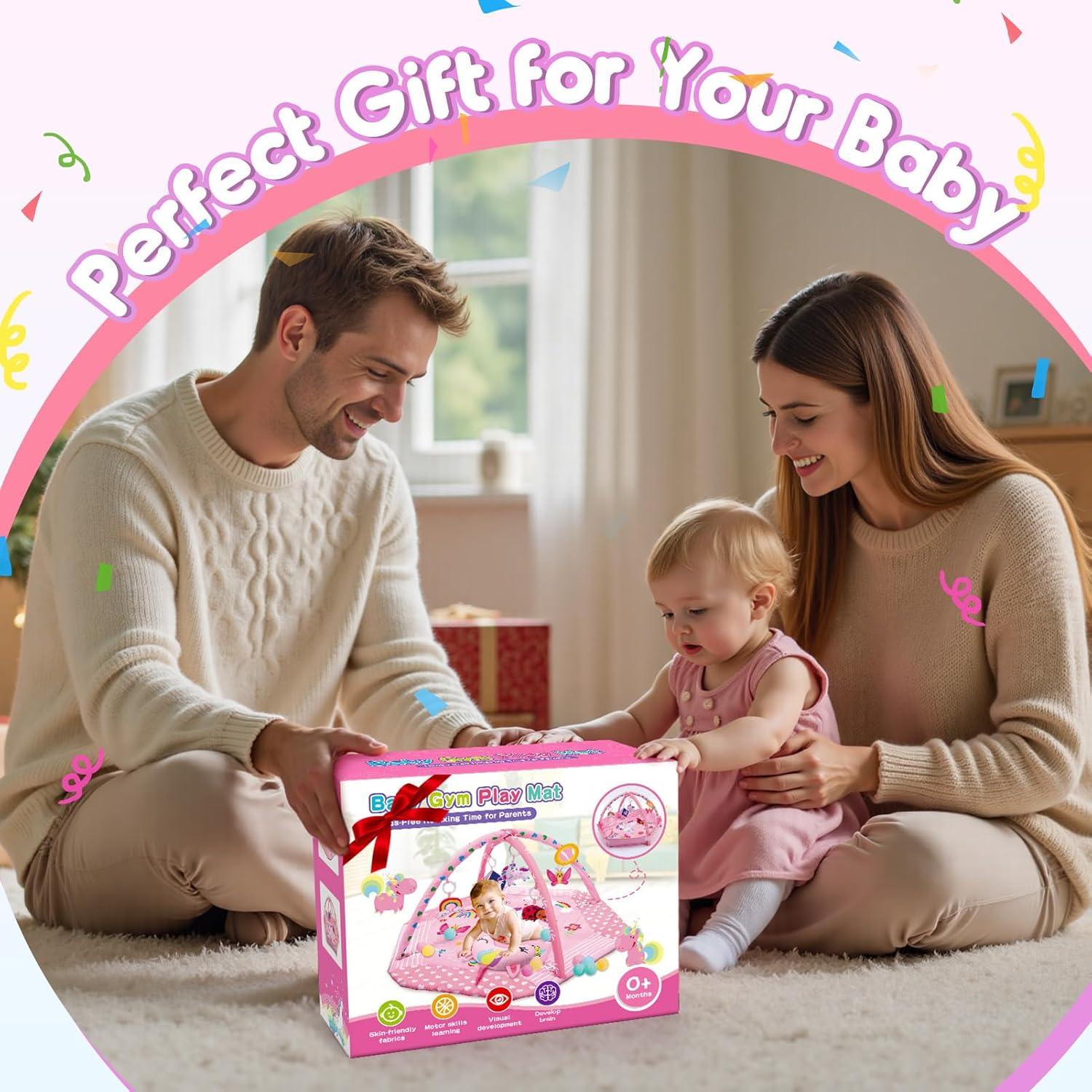 Alfombra de Juego para Bebés Unicornio Windidi 9-en-1 Lavable