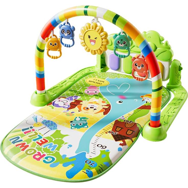 Alfombra de Juego para Bebés con Piano y Sensores - Verde