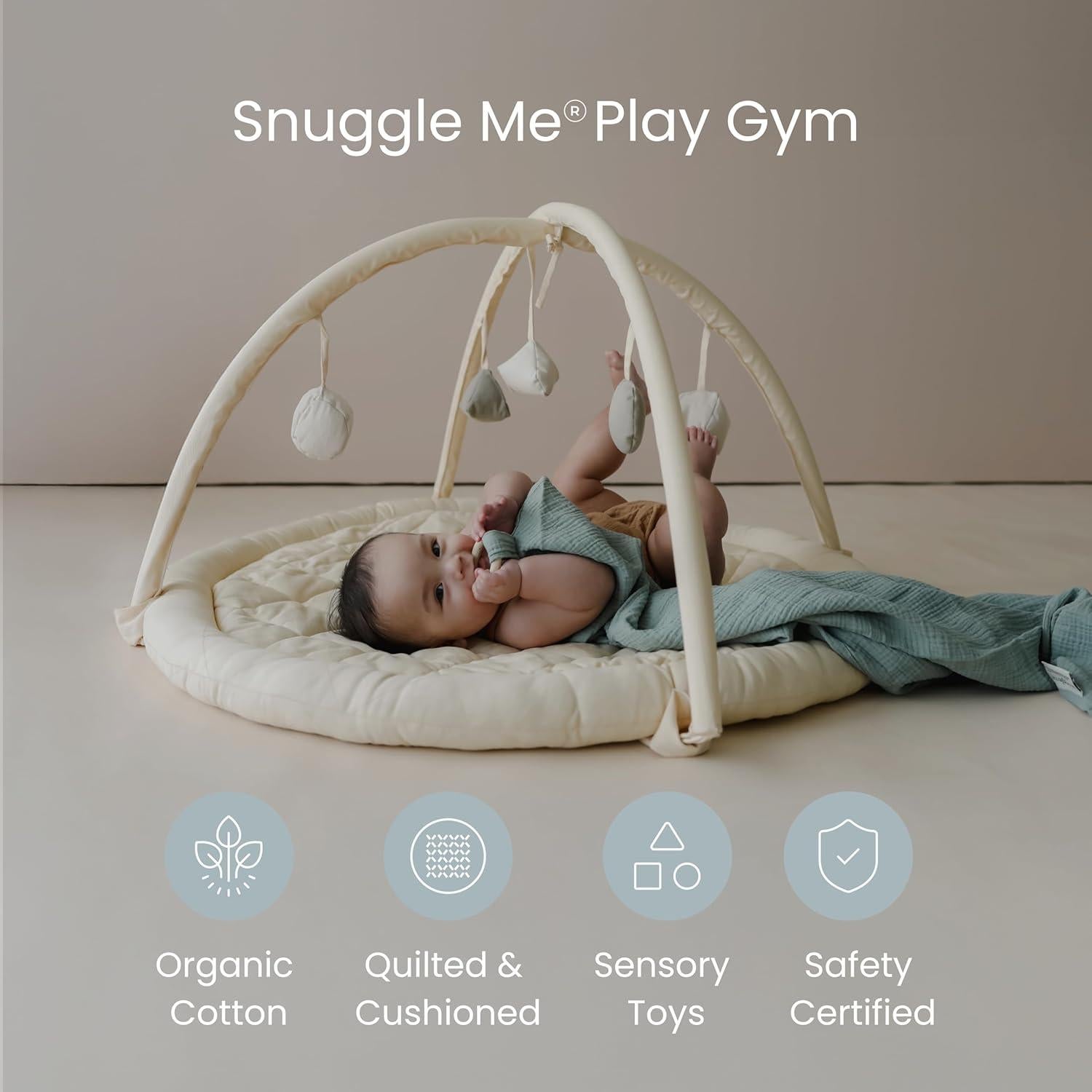 Gimnasio de Juego Snuggle Me para Bebés 100% Algodón Orgánico