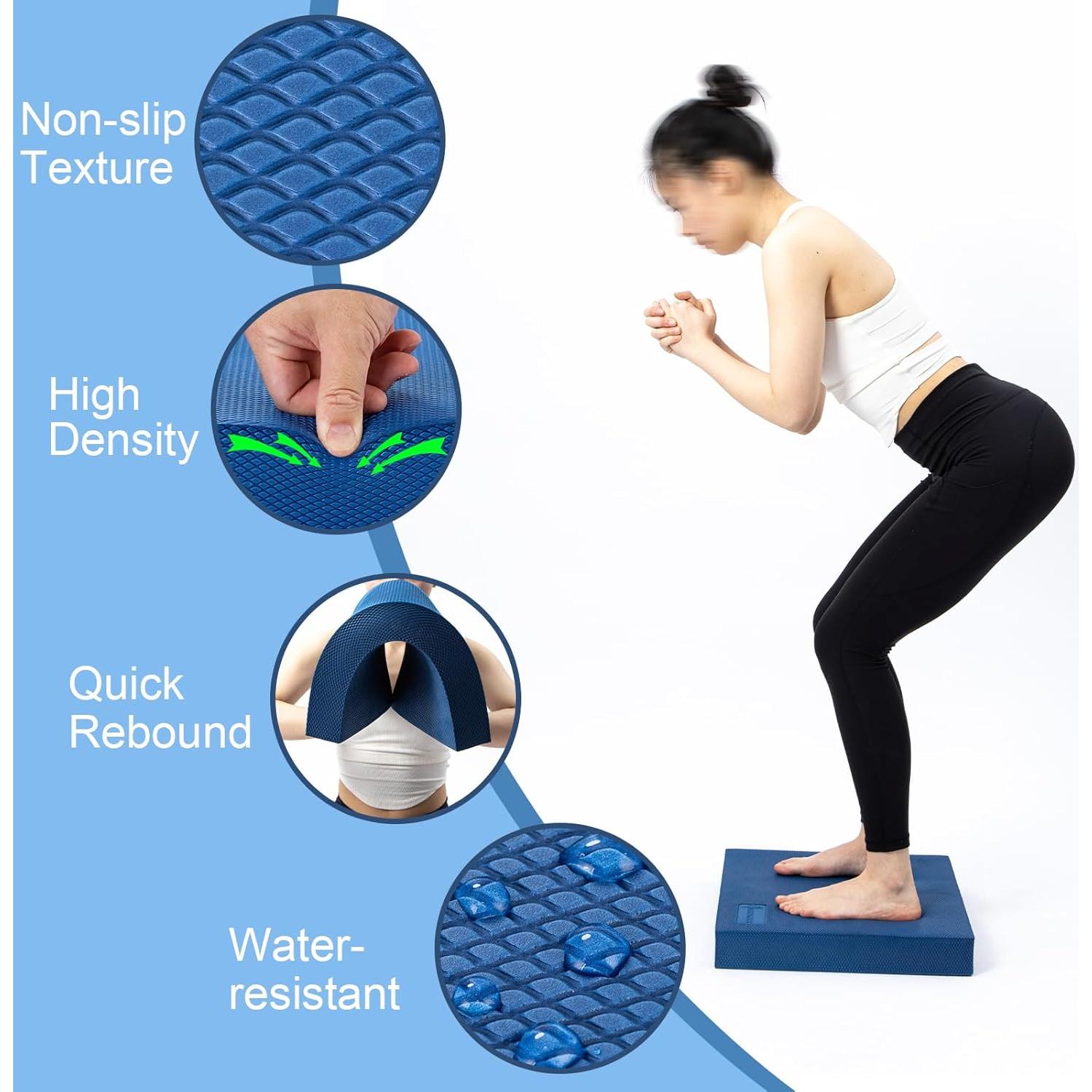 Kit de Equilibrio StrongTek - Tabla de Madera y Almohadilla TPE