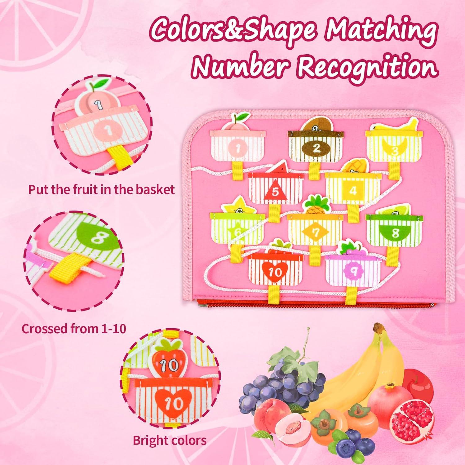 Tablero Ocupado Montessori Letoya Rosa Princesa 28x20 cm