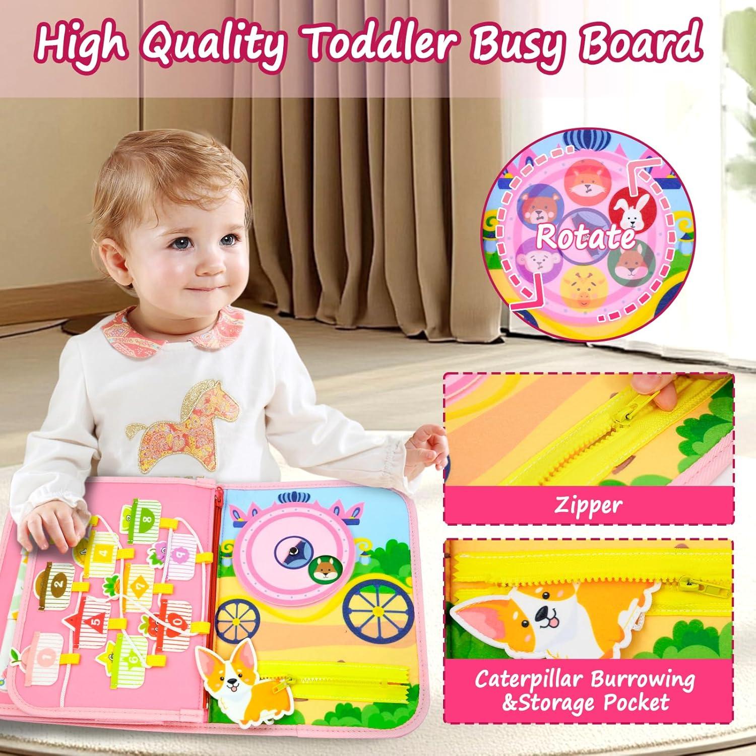 Tablero Ocupado Montessori Letoya Rosa Princesa 28x20 cm