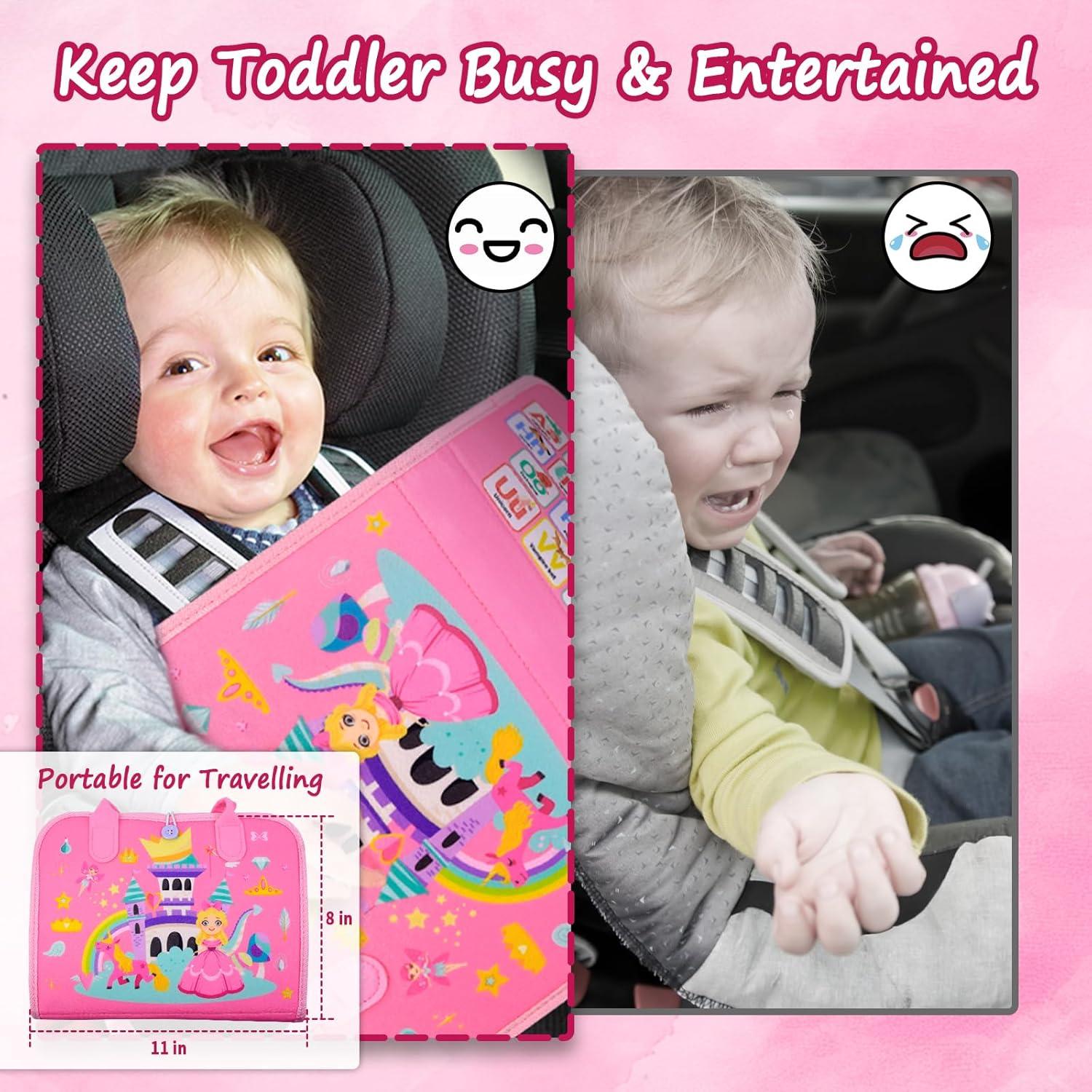 Tablero Ocupado Montessori Letoya Rosa Princesa 28x20 cm