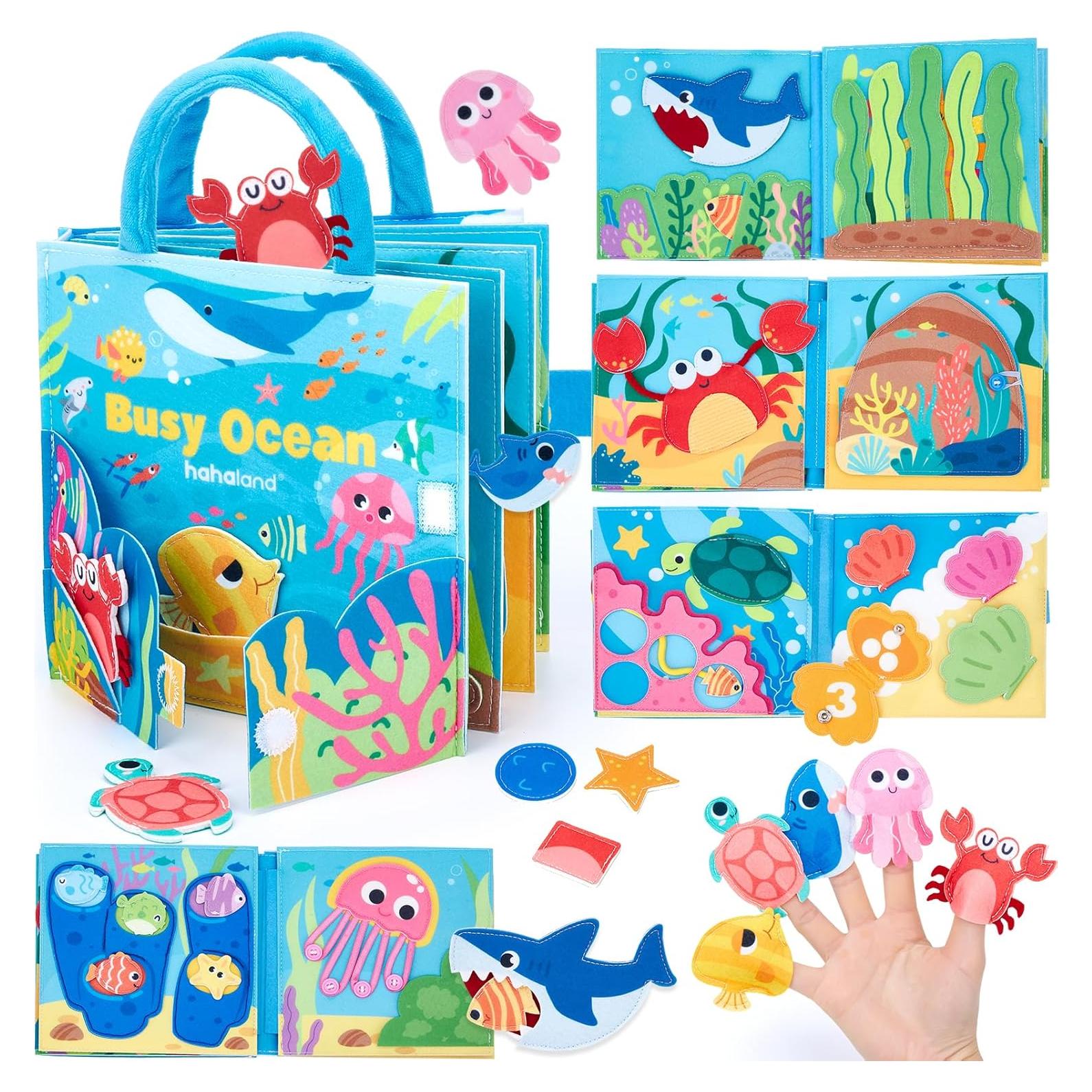 Libro Ocupado Oceánico Hahaland para Niños 1-3 Años