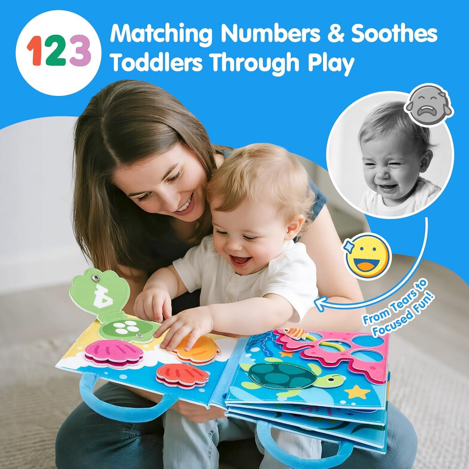 Libro Ocupado Oceánico Hahaland para Niños 1-3 Años