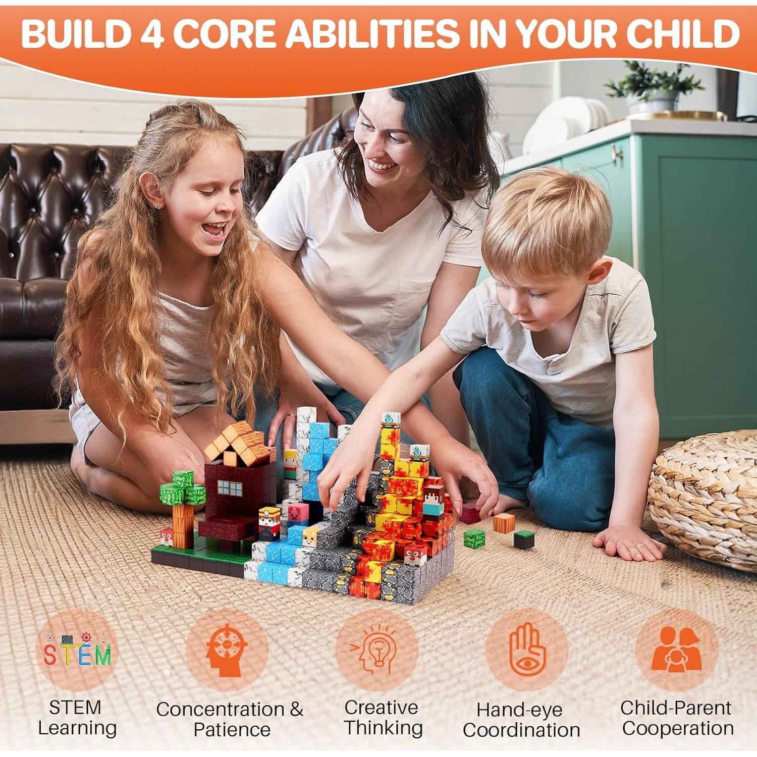 Bloques Magnéticos FUNYKICH 470PCS Juguete de Construcción