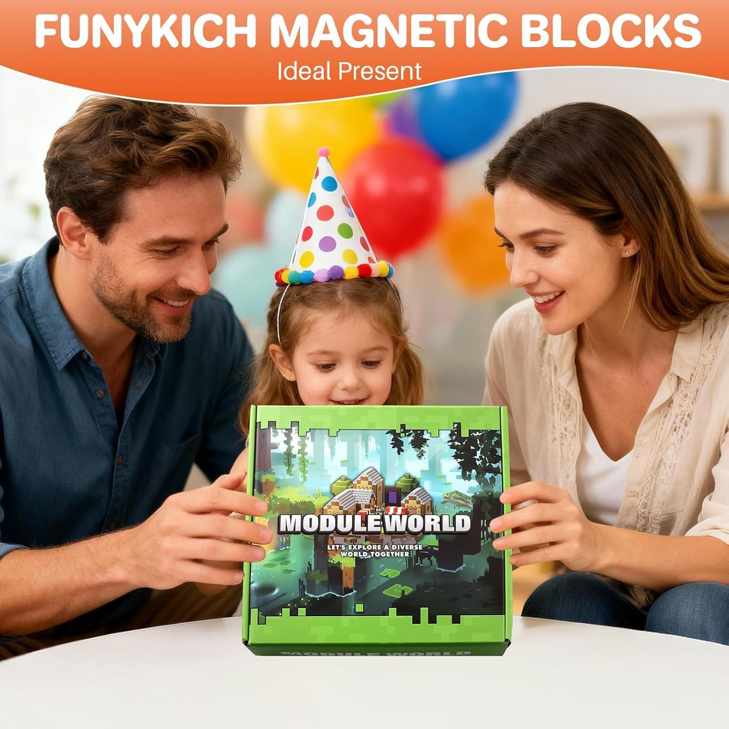 Bloques Magnéticos FUNYKICH 470PCS Juguete de Construcción