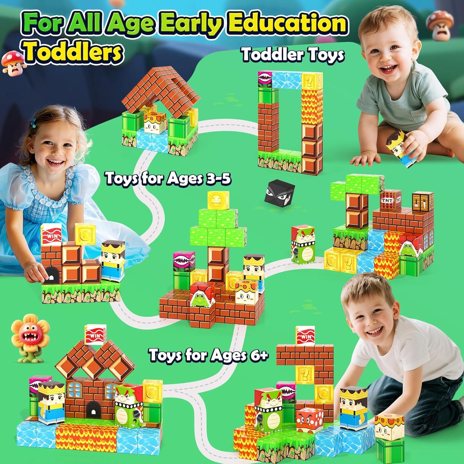 Juguetes Magnéticos Soyee para Viajes - Bloques STEM 300g