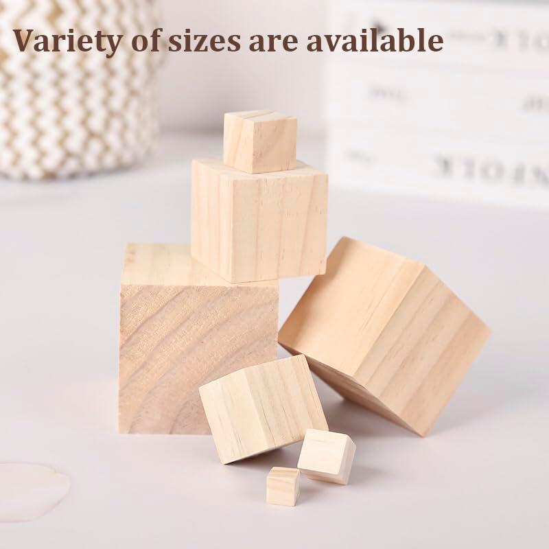 Cubos de Madera Coowayze 1.27 cm 200 PCS para Manualidades