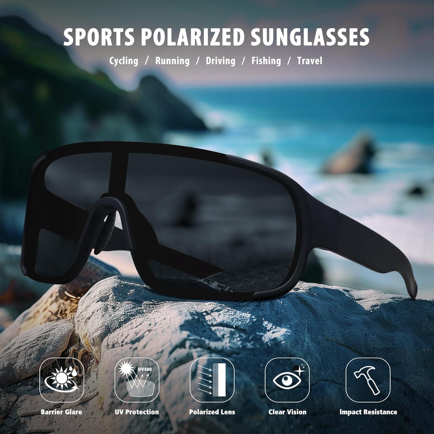 Gafas de sol deportivas Ofwin UV400 para running y pesca