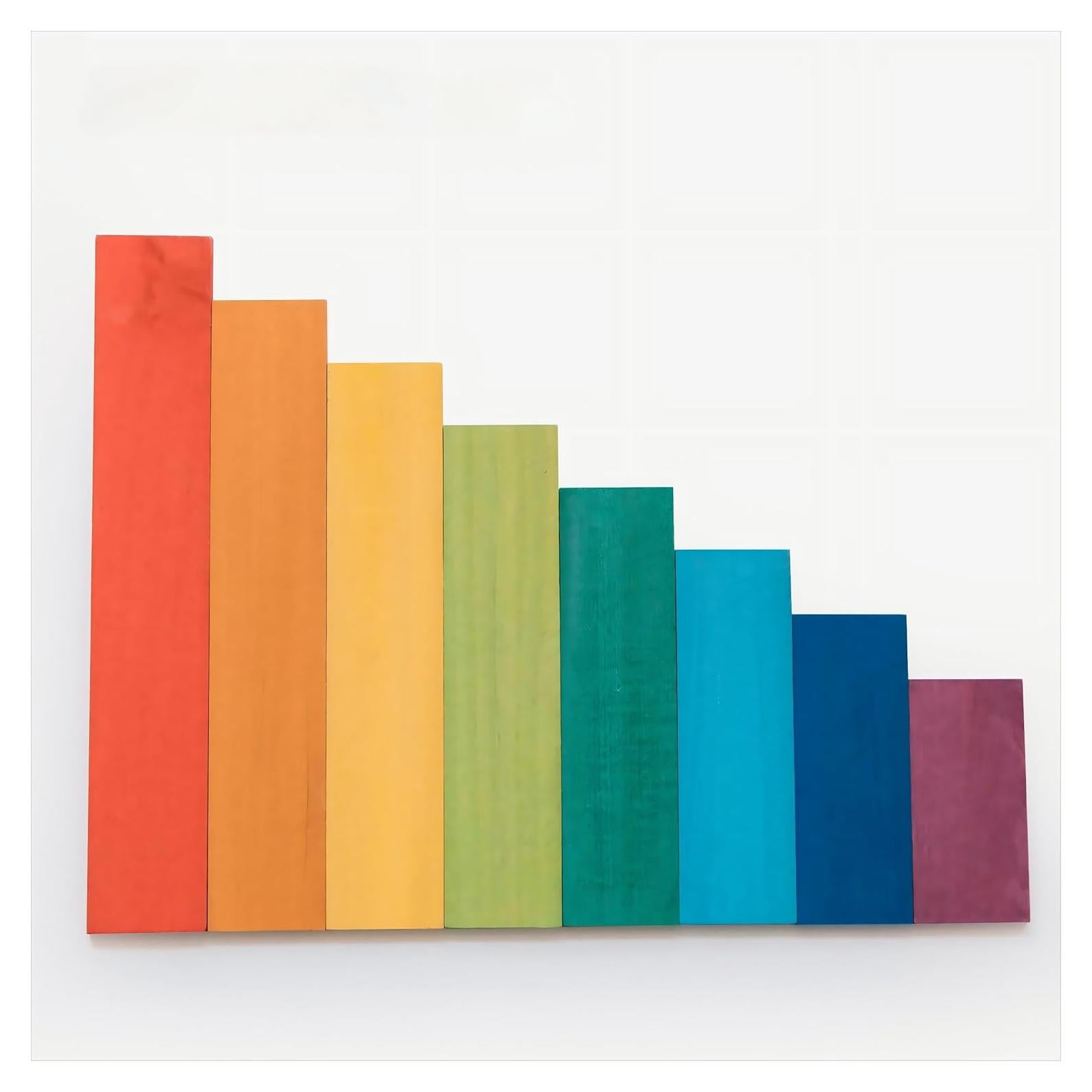 Bloques de Escalera Arcoíris AVDAR - Juguete Montessori 8 Piezas