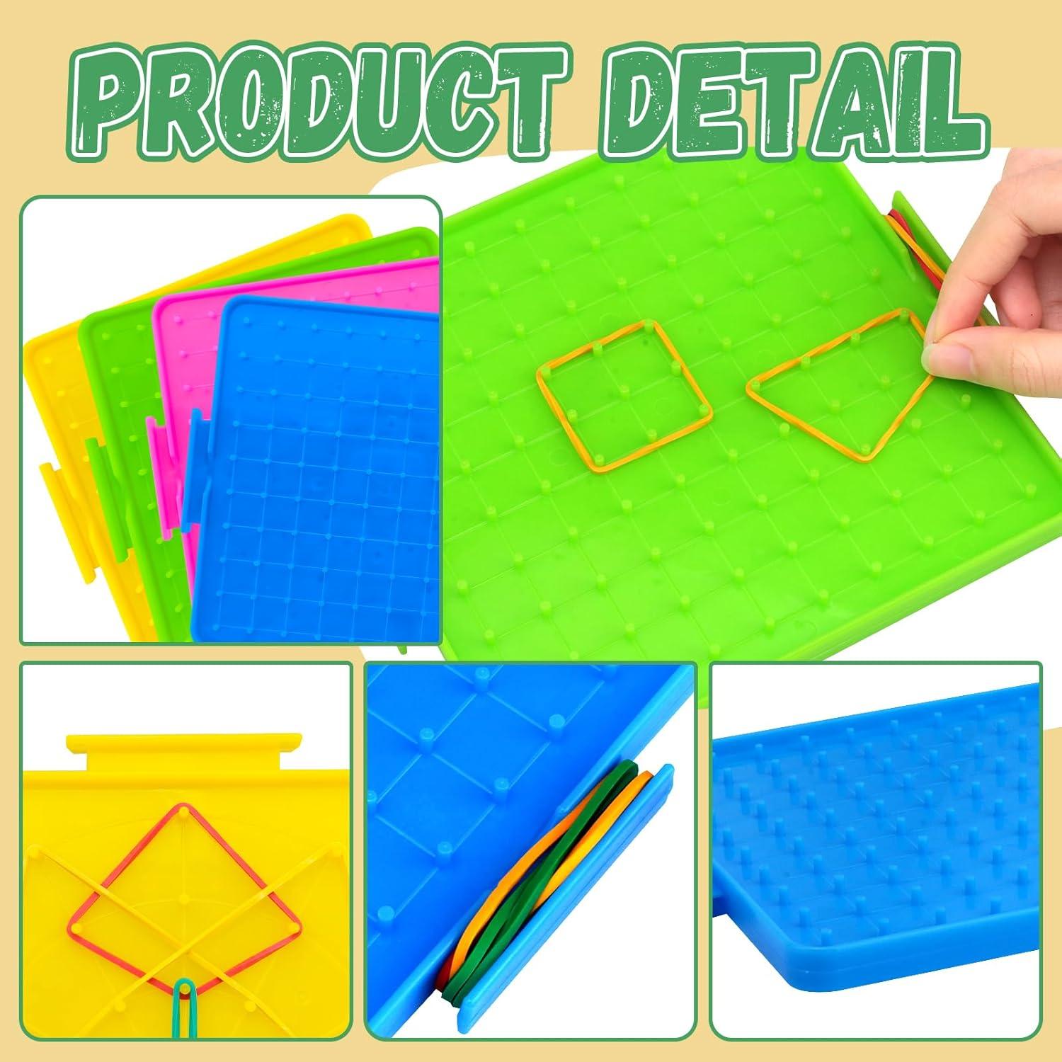 Paquete de 8 bloques de matemáticas Oopsu con 80 bandas de látex