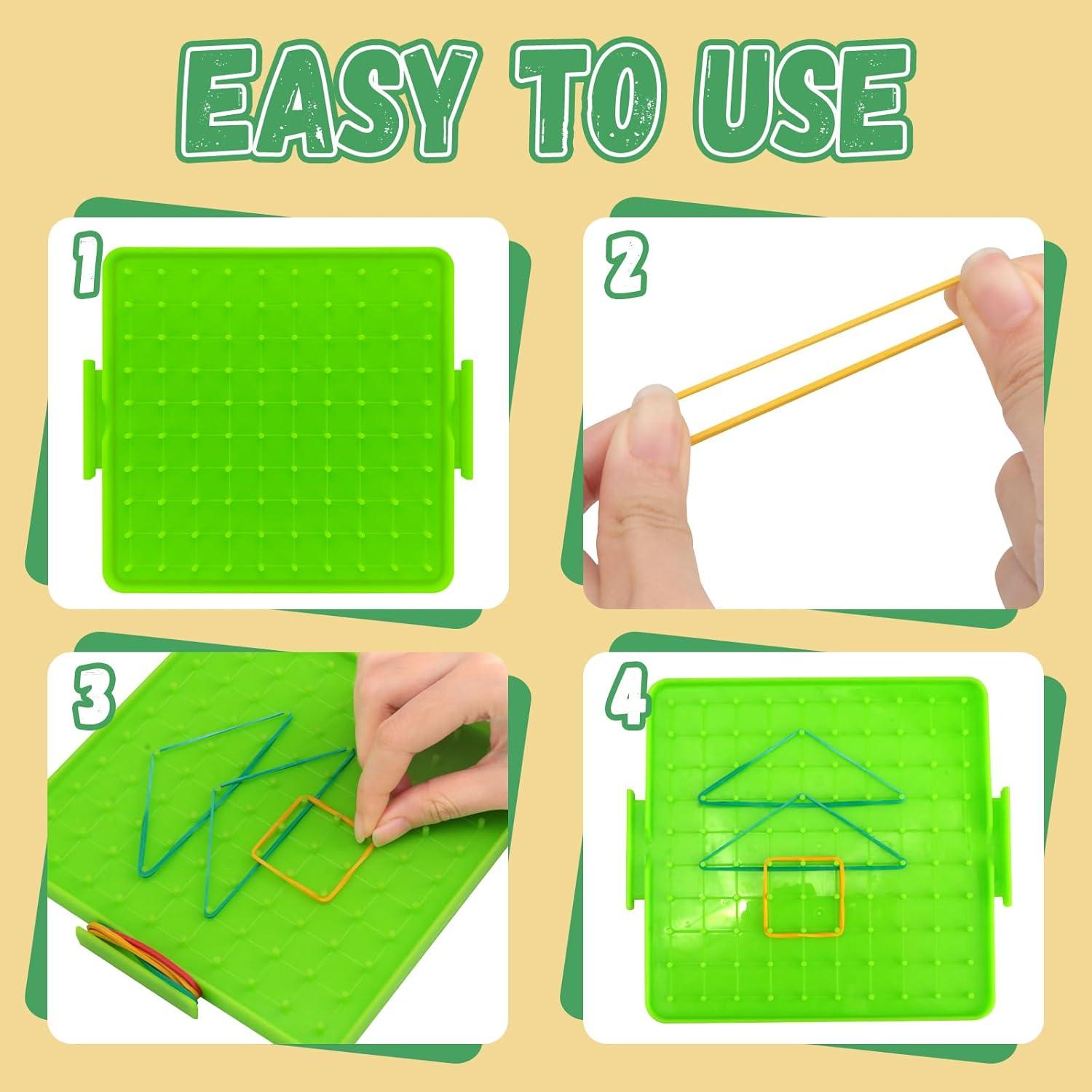 Paquete de 8 bloques de matemáticas Oopsu con 80 bandas de látex