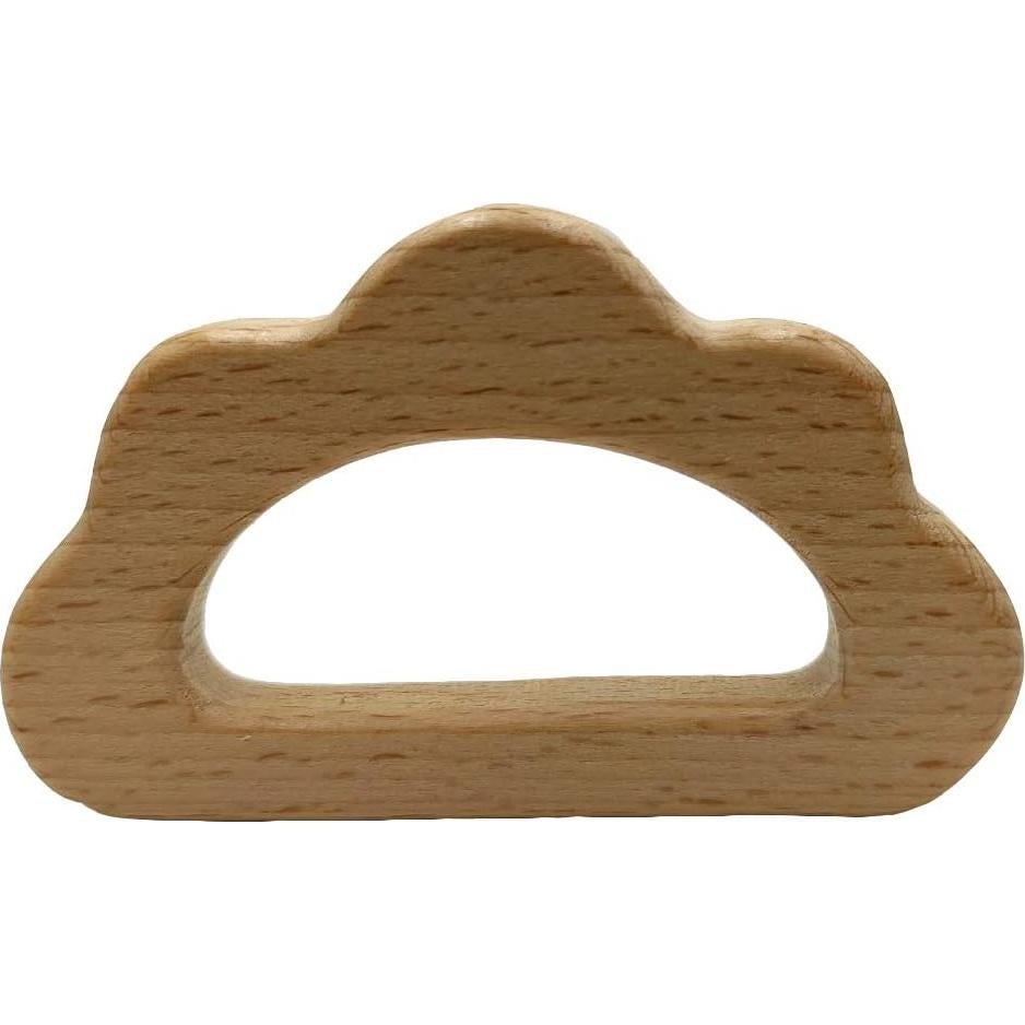 Mordedores de Madera Natural Aomingen 2pcs Nube para Bebés