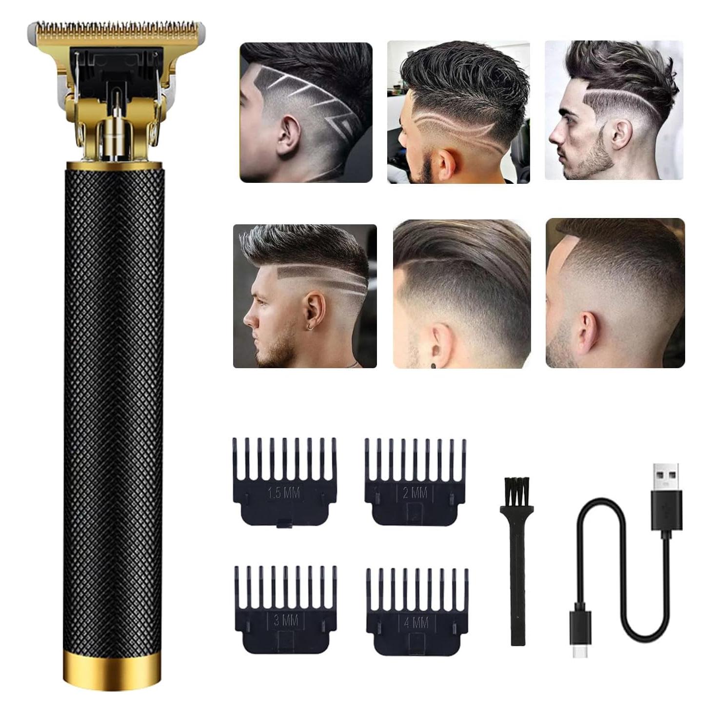 Cortadora de Cabello RQTYBUI Inalámbrica Recargable 4 Peines