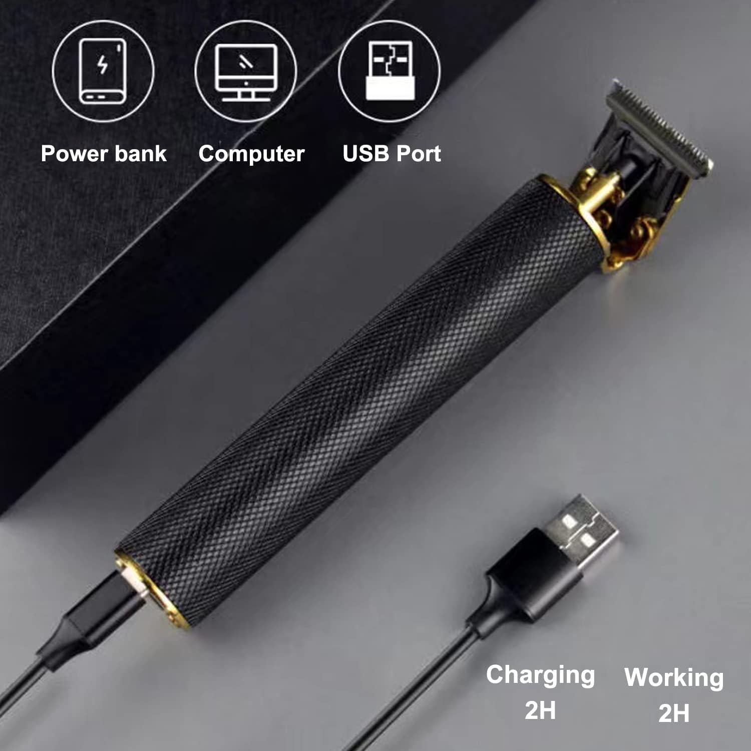 Cortadora de Cabello RQTYBUI Inalámbrica Recargable 4 Peines