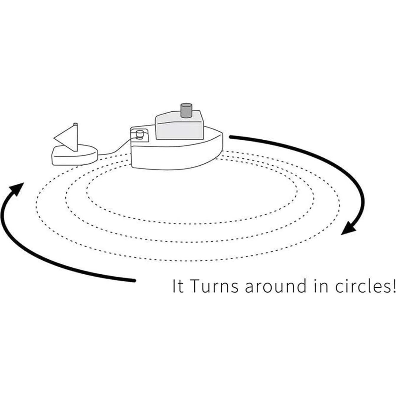 Barco de Juguete de Madera Kiko+ Ofune Rosa con Resorte