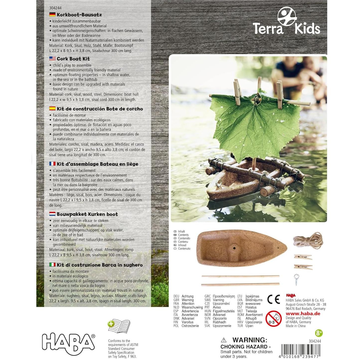 Kit de Barco de Corcho HABA para Niños + Manualidades STEM