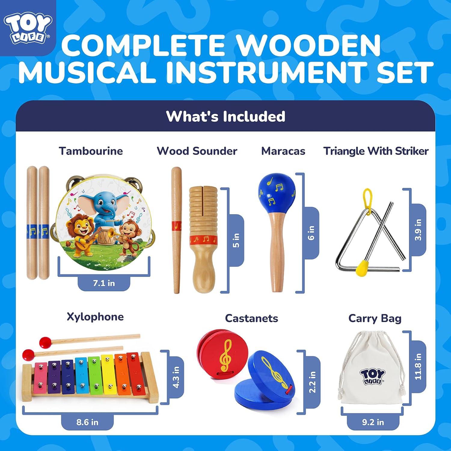 Set de Instrumentos Musicales Montessori TOY Life para Niños