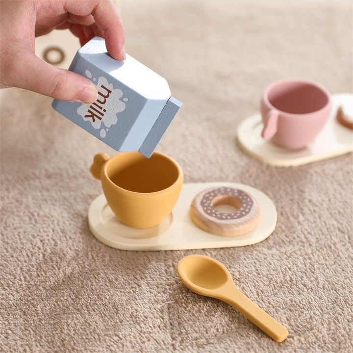 Juego de Juguete Máquina de Café de Madera Yiwu Mengxia - Ecológico 3+