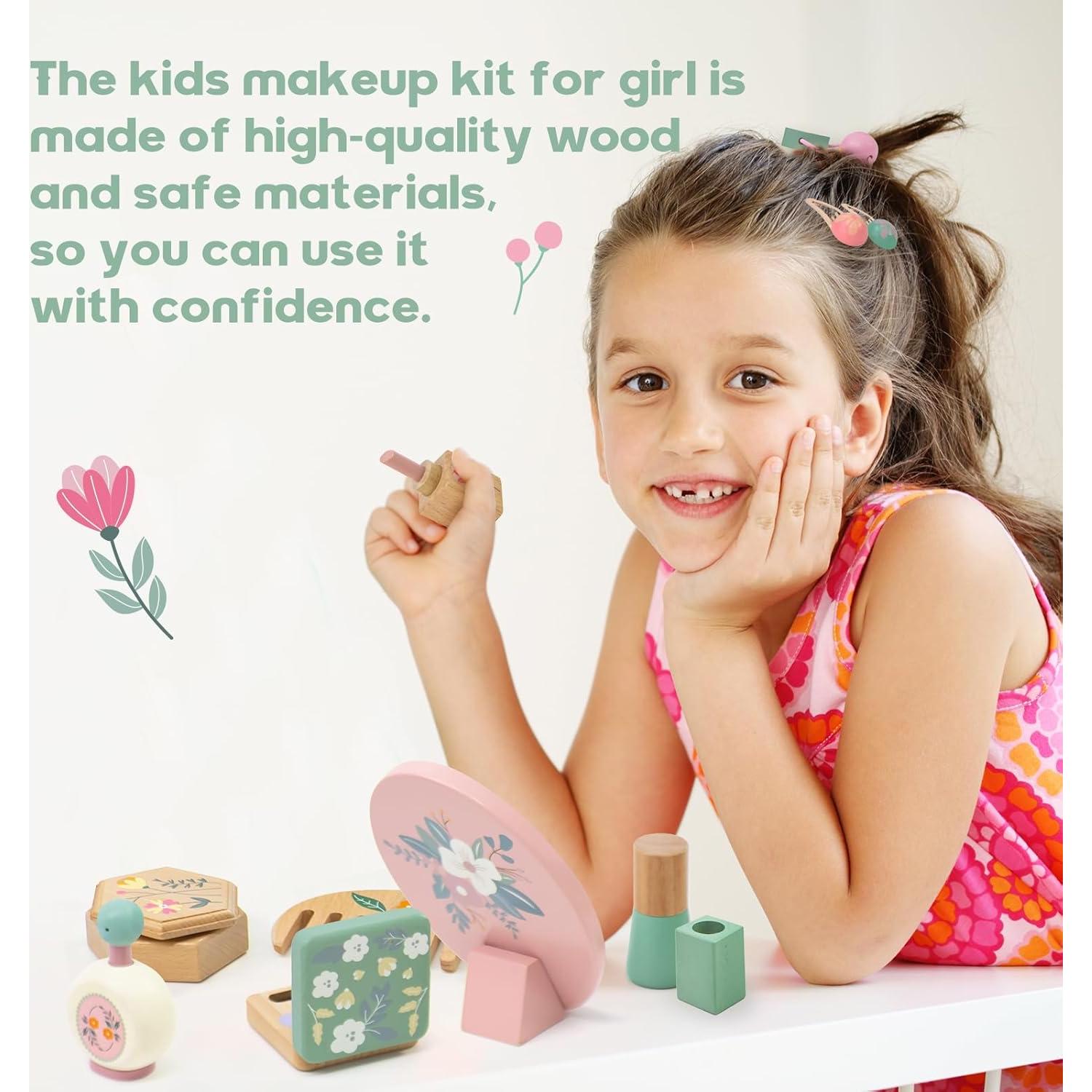 Juego de Maquillaje de Madera Masonbaby para Niños 3-5 Años