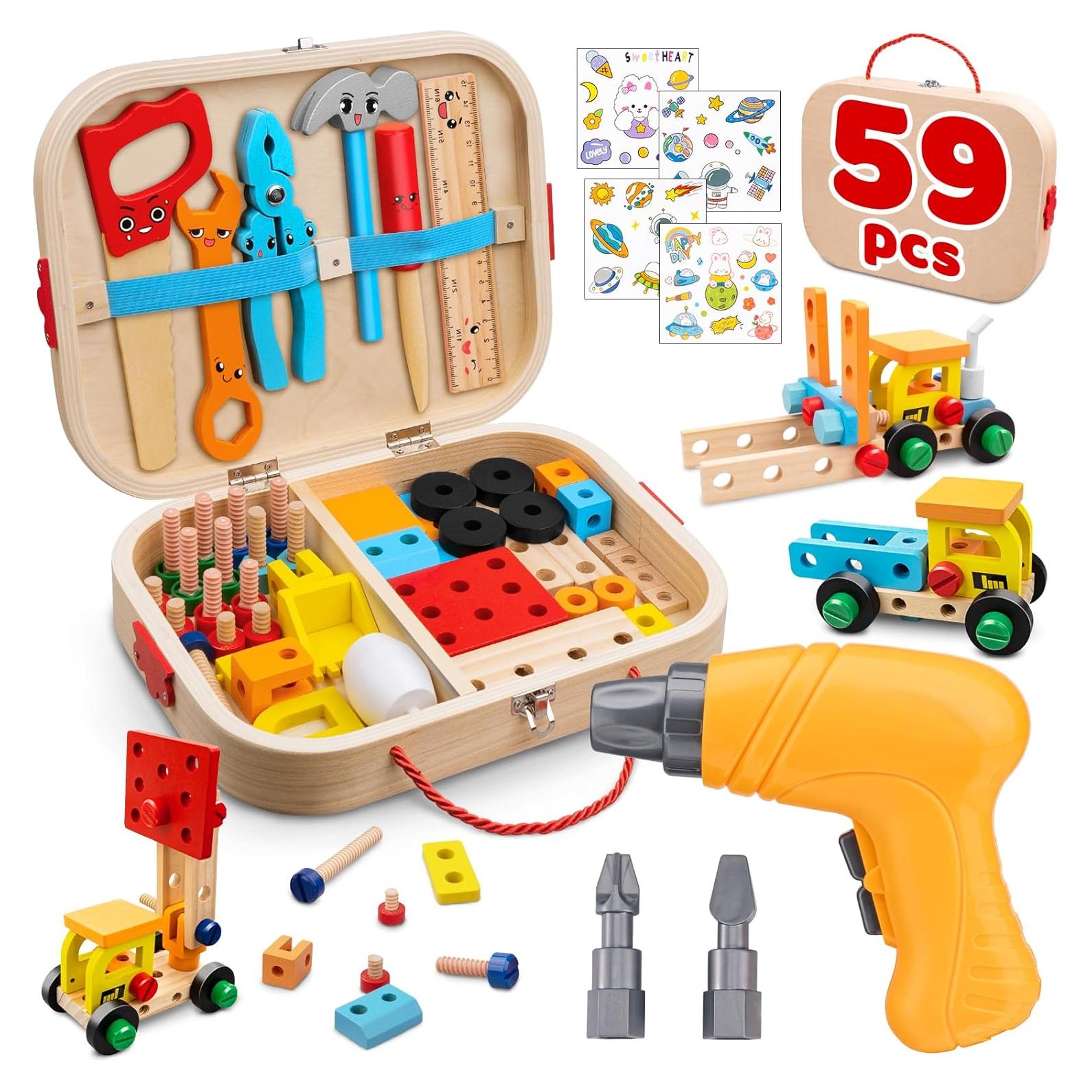 Juego de Herramientas Montessori Goodfuns - 59 Piezas Educativas