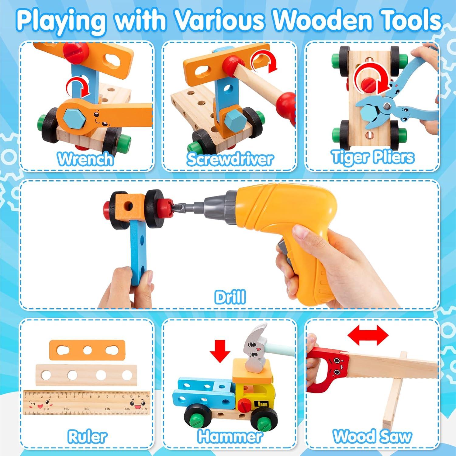 Juego de Herramientas Montessori Goodfuns - 59 Piezas Educativas