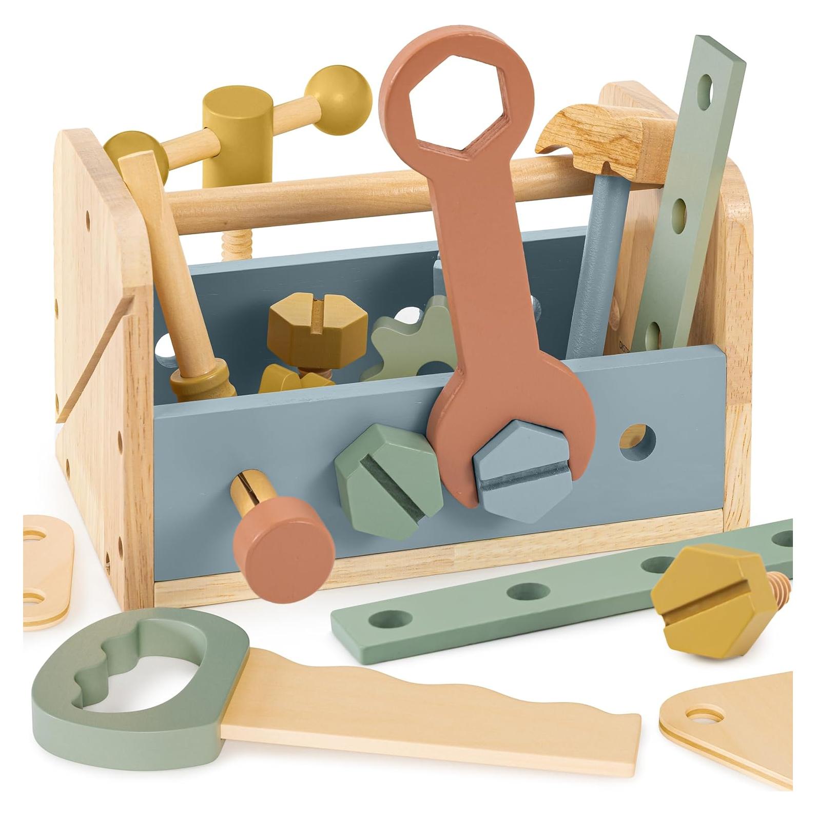 Conjunto de Herramientas de Madera ZICOTO para Niños 2-5 Años