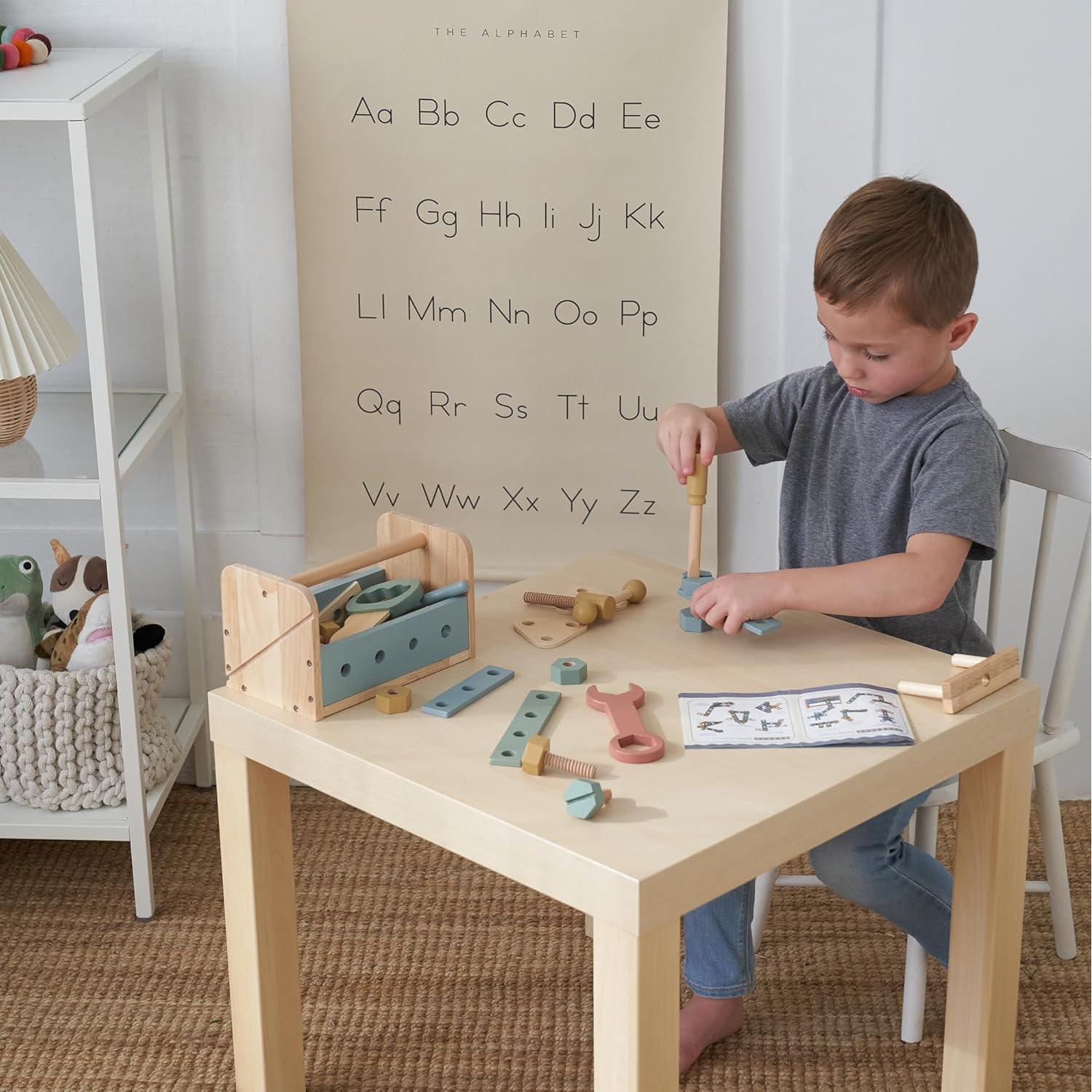 Conjunto de Herramientas de Madera ZICOTO para Niños 2-5 Años