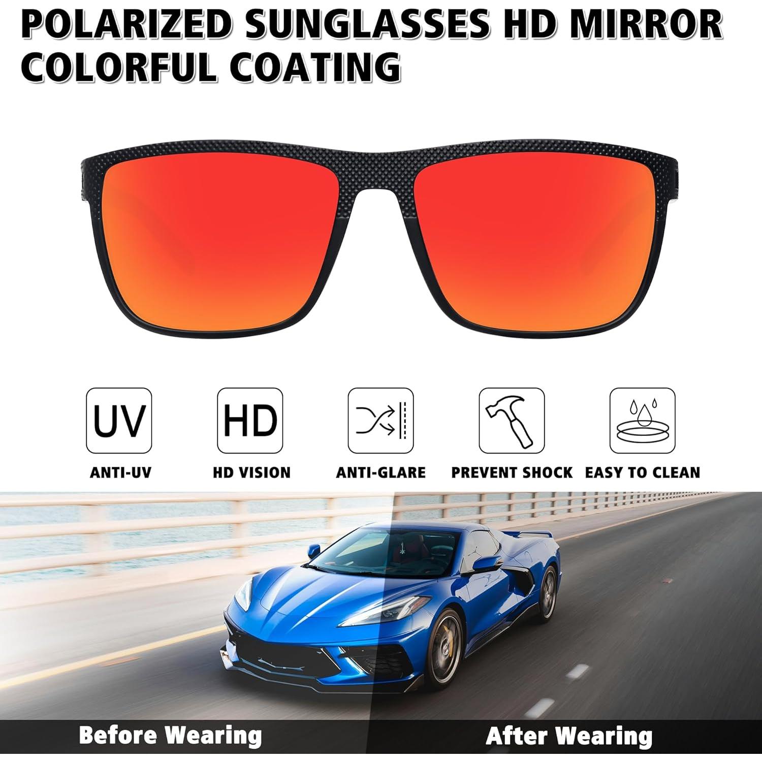 Gafas de sol polarizadas STORYCOAST unisex 3 pack UV400