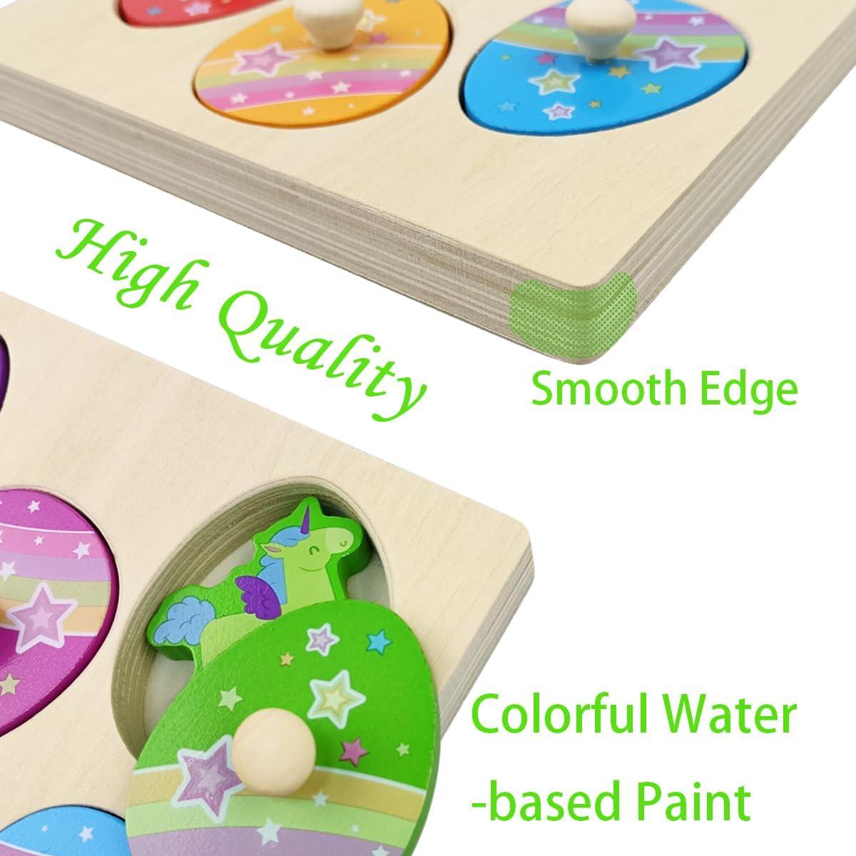 Rompecabezas de Madera Unicornio Pinkiwine 18.5 cm Juguete Educativo