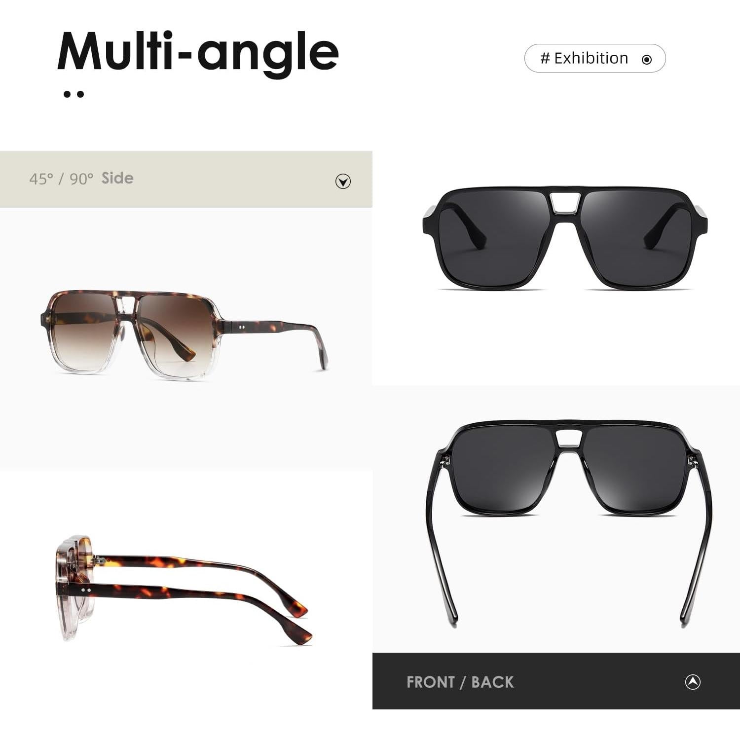 Gafas de sol KIMORN K1650 retro UV400 para hombres y mujeres