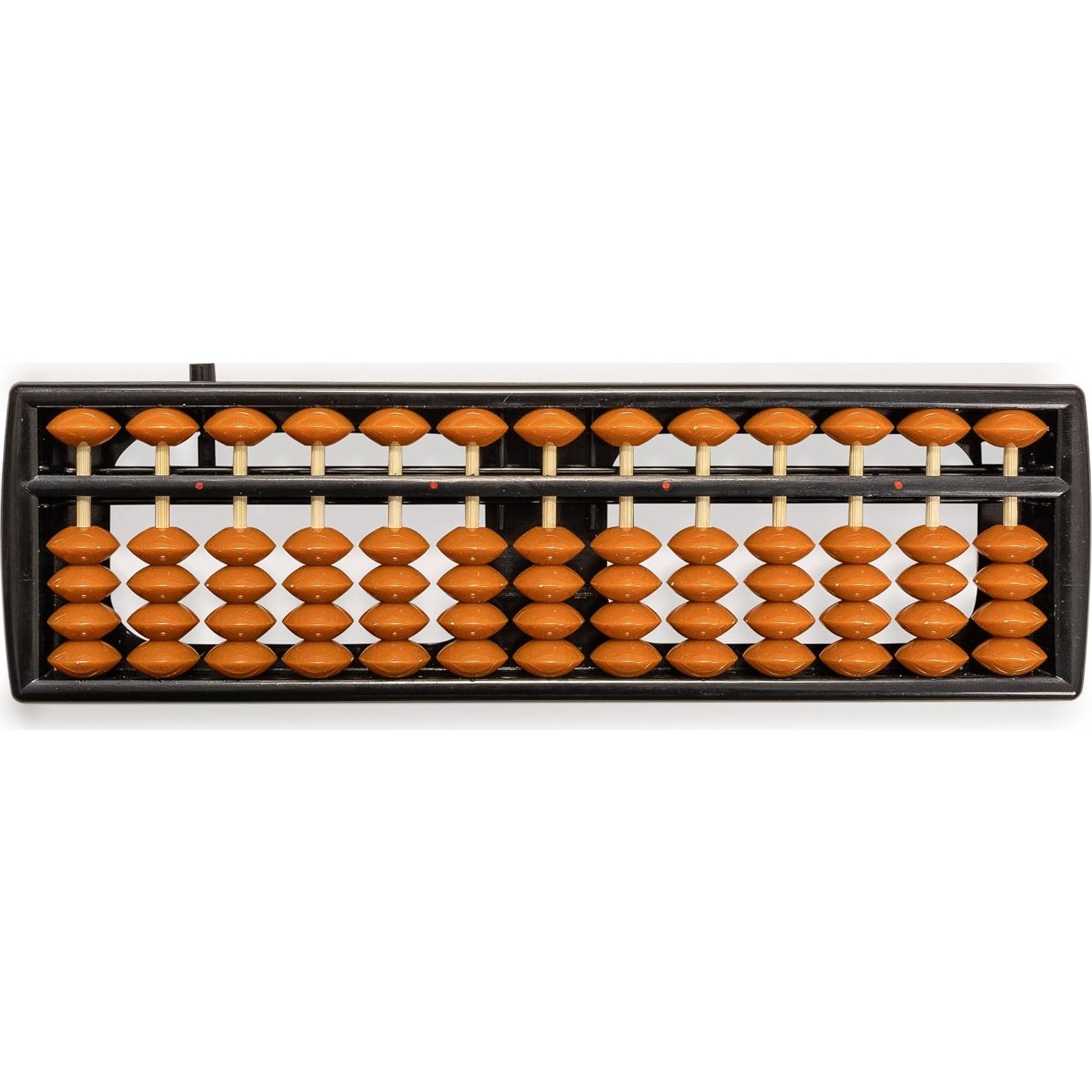 Ábaco Soroban Japonés 13 Columnas Yellow Mountain 24.6 cm